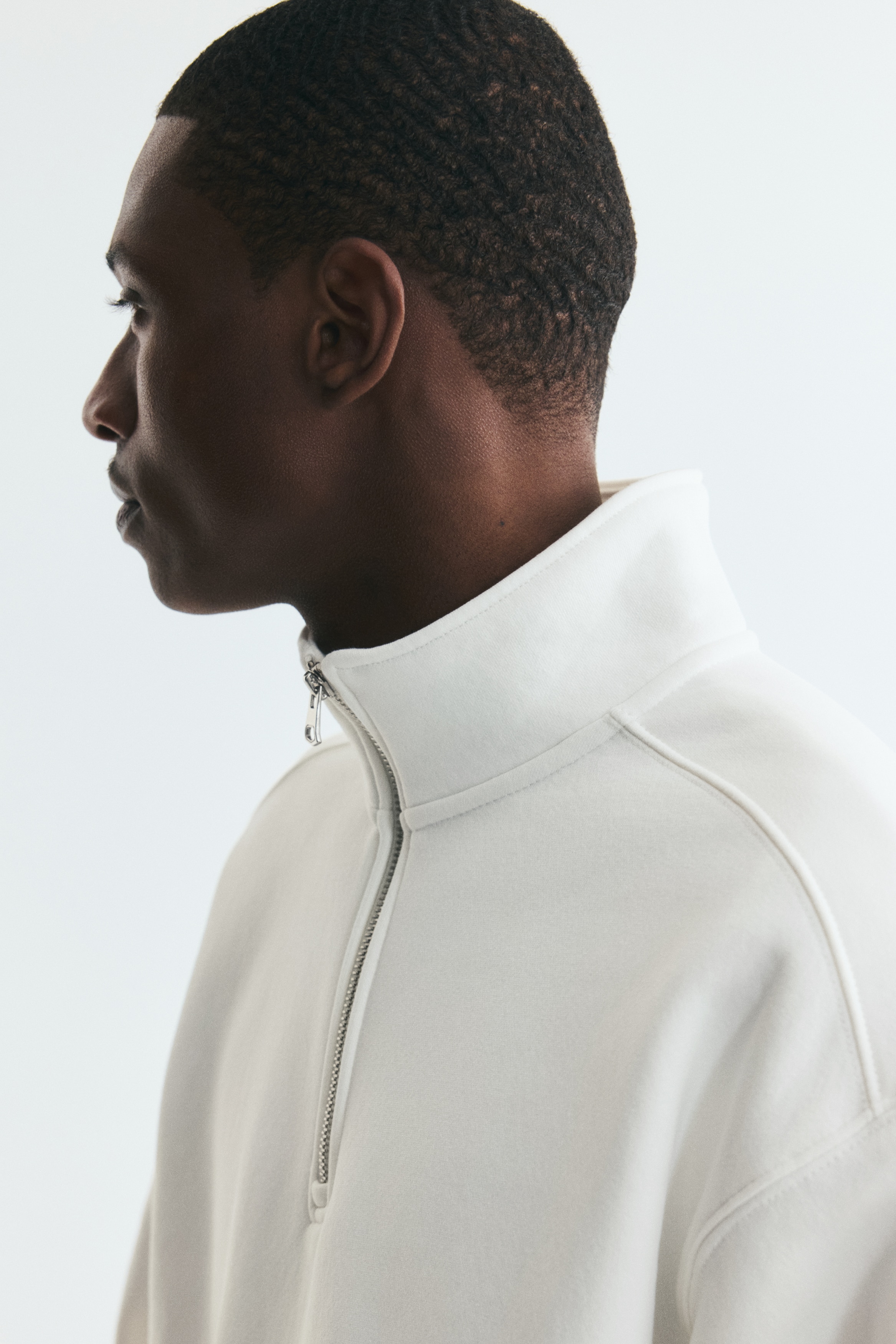 H&M Loose Fit Half-Zip Sweatshirt | Liberty Center