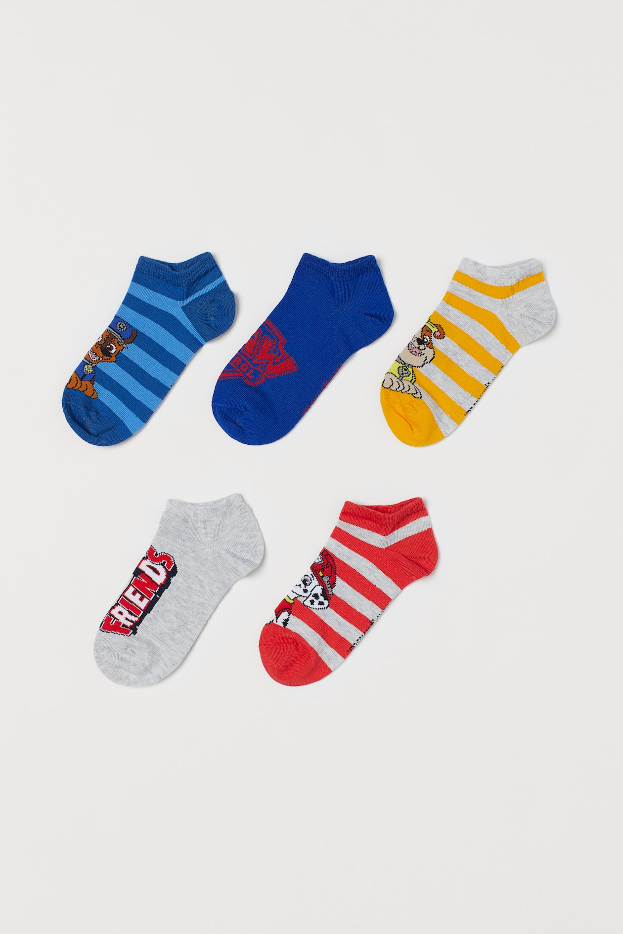pack-5-calcetines-tobilleros-azul-vivo-patrulla-canina-ni-os-h-m-es