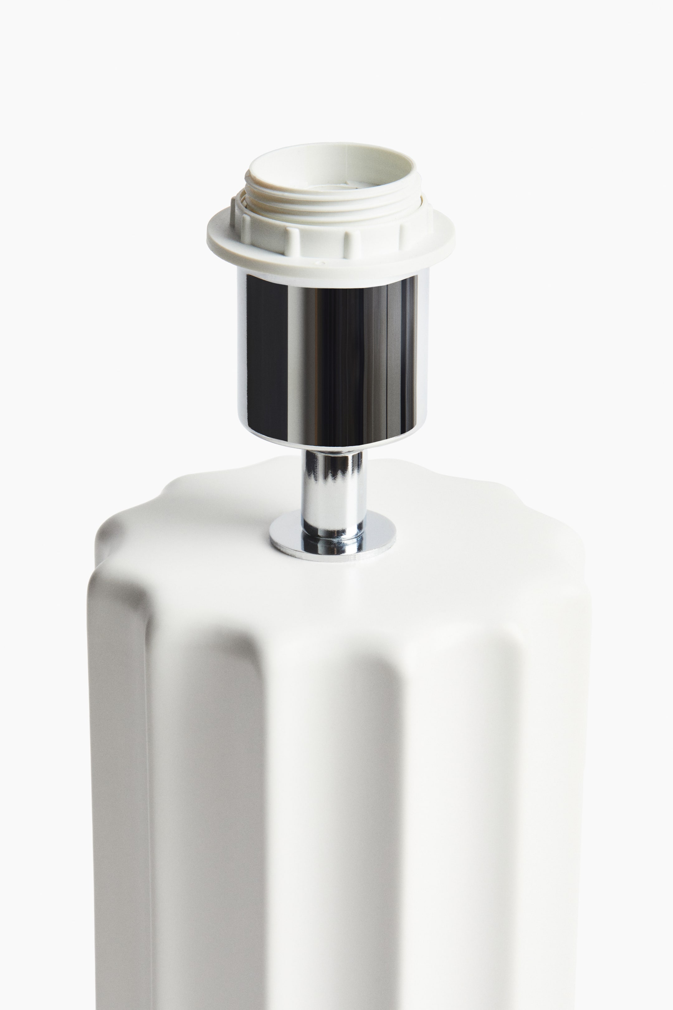 View larger image: Fluted Stoneware Lamp Base - White - Home All | H&M CA 6