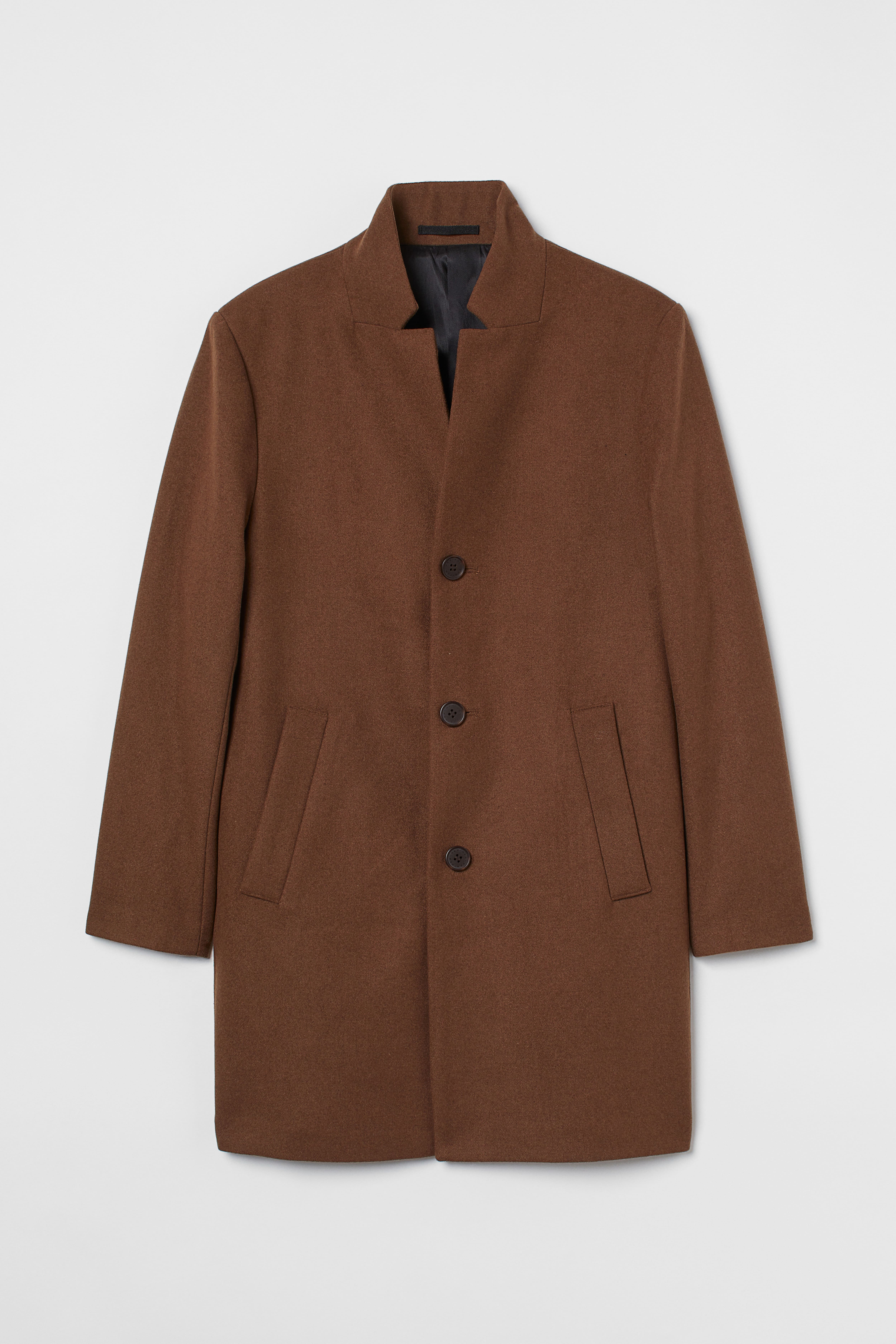 H&m mens wool blend coat deals