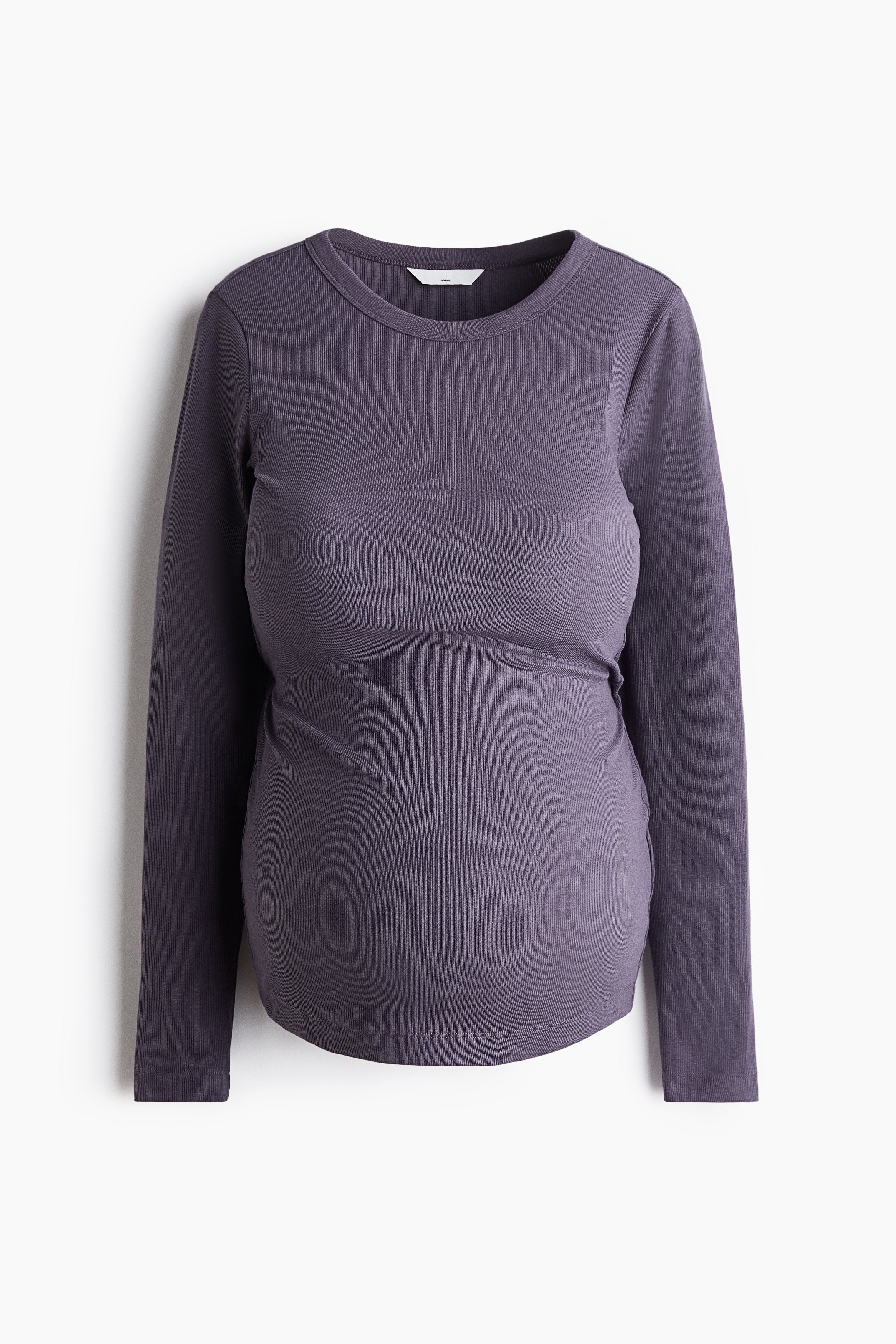 MAMA Haut en jersey côtelé - Violet ancien/Gris chiné/Noir/Vert clair/Blanc/rayé
