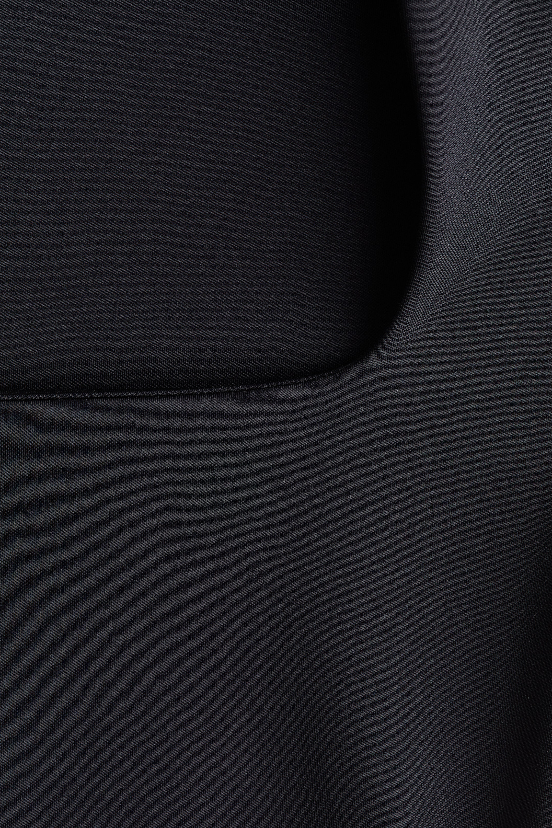 Long-Sleeved Square-Neck Top