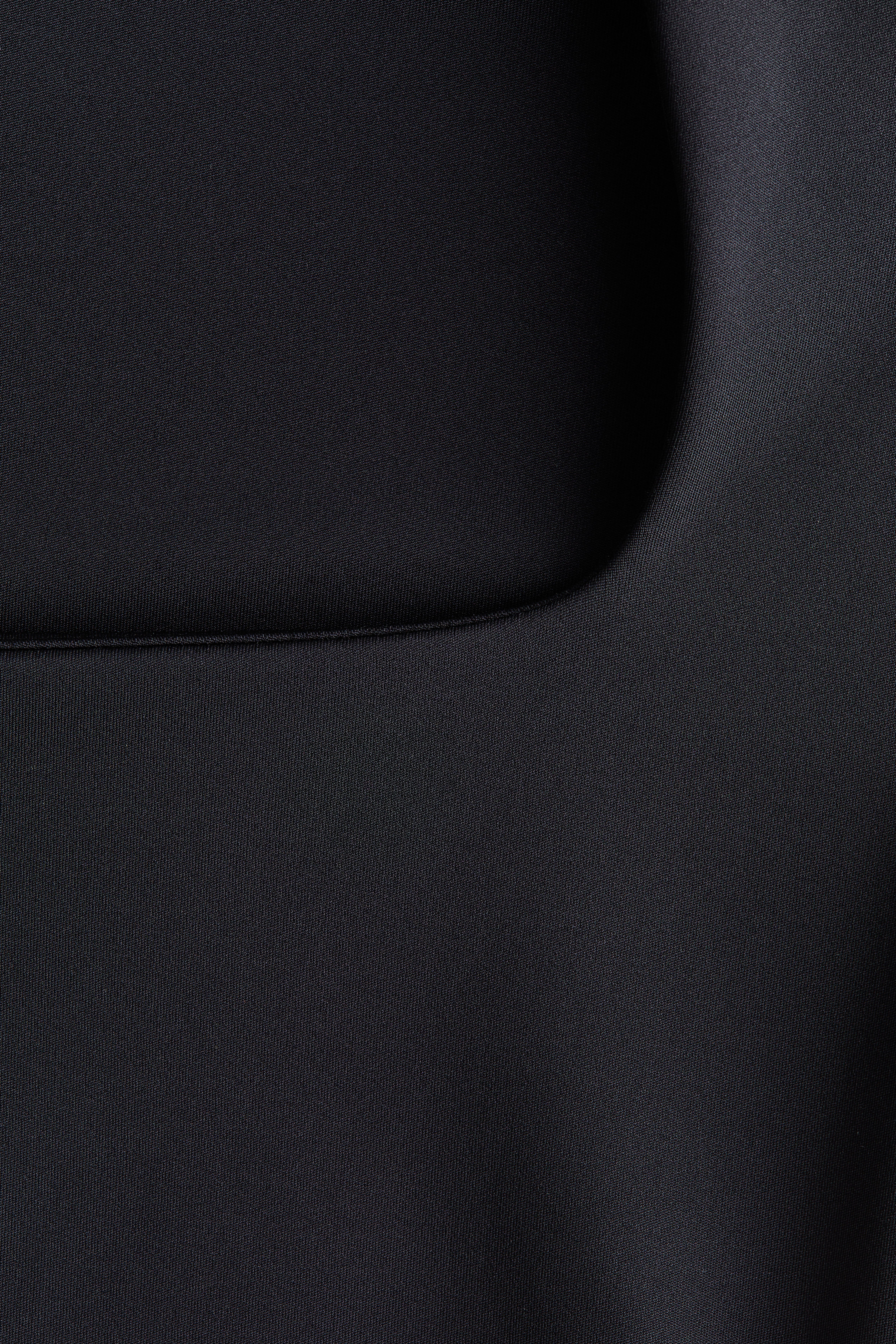 Long-Sleeved Square-Neck Top