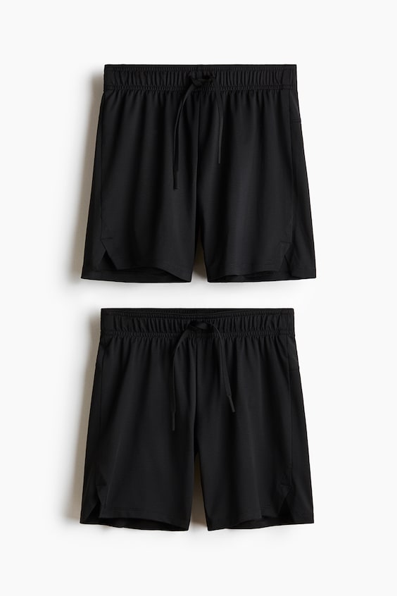 Детские шорты H&M 2-Pack Sports Shorts with DryMove™