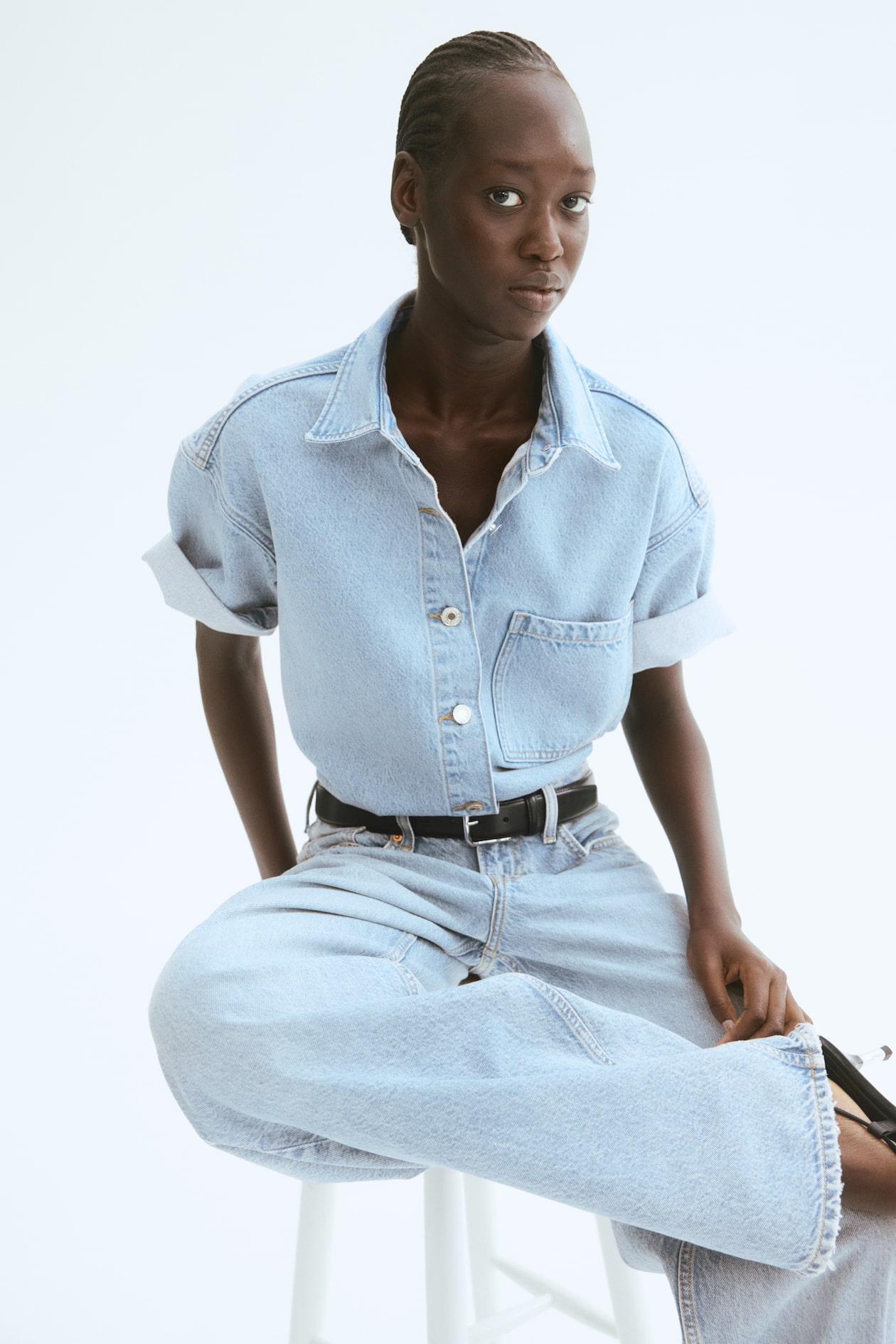 Shirt Outfit Oversized Denim Dress Jeans Shirt Oversized Denim