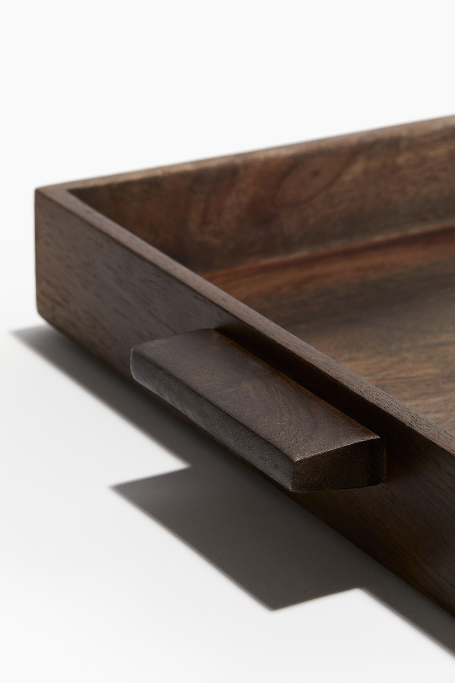 Mango wood tray - Dark brown/Black - 4