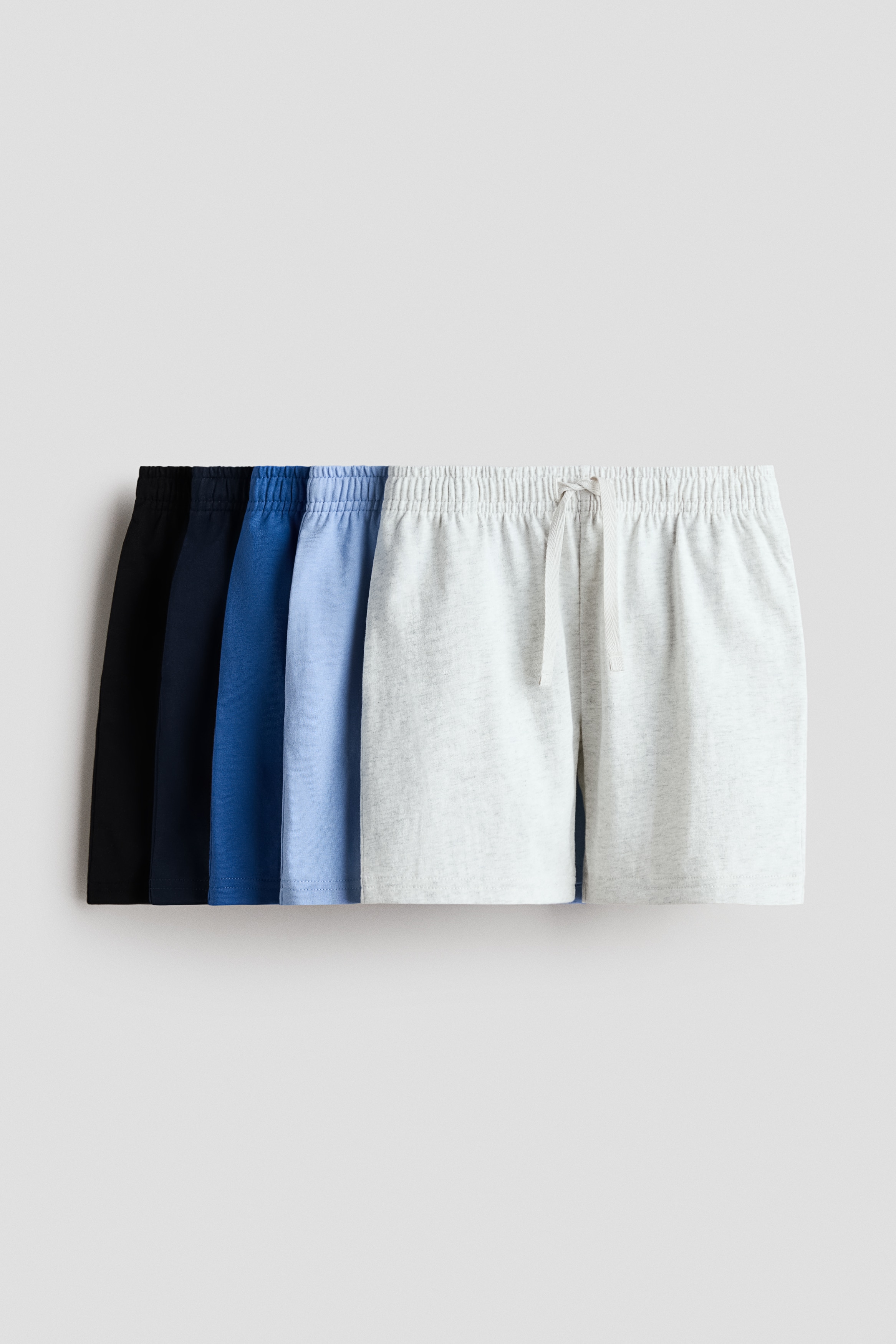 H & M - 5er-Pack Shorts aus Baumwolljersey - Blau - Kinder