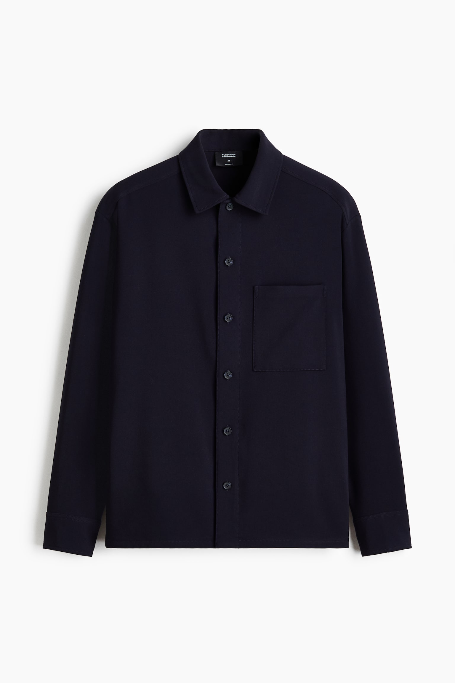 Four-way Stretch Overshirt - Navy blue/Dark brown/Black/Dark brown - 2
