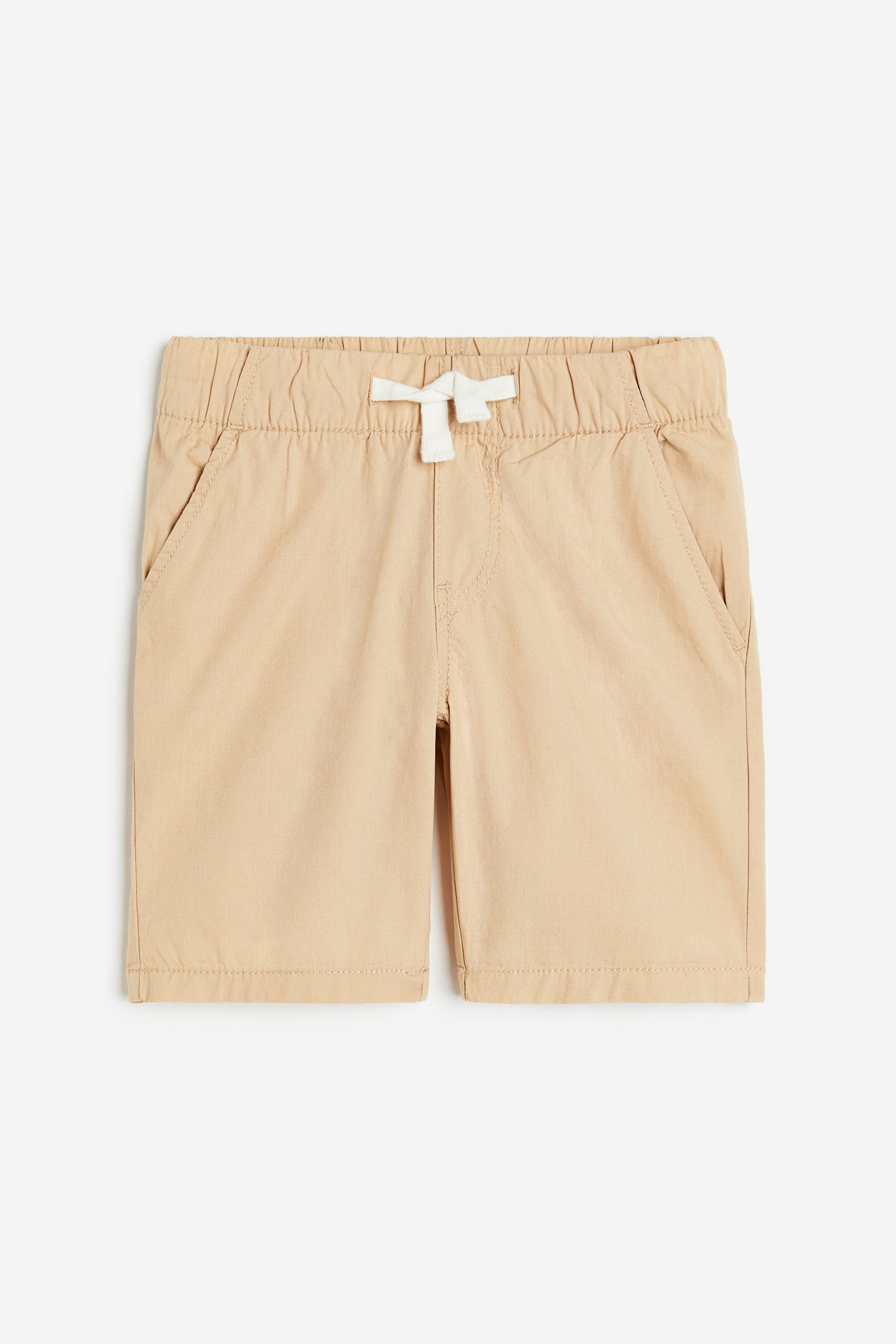 Cotton Shorts - Regular waist - Short - Light beige - Kids | H&M CA