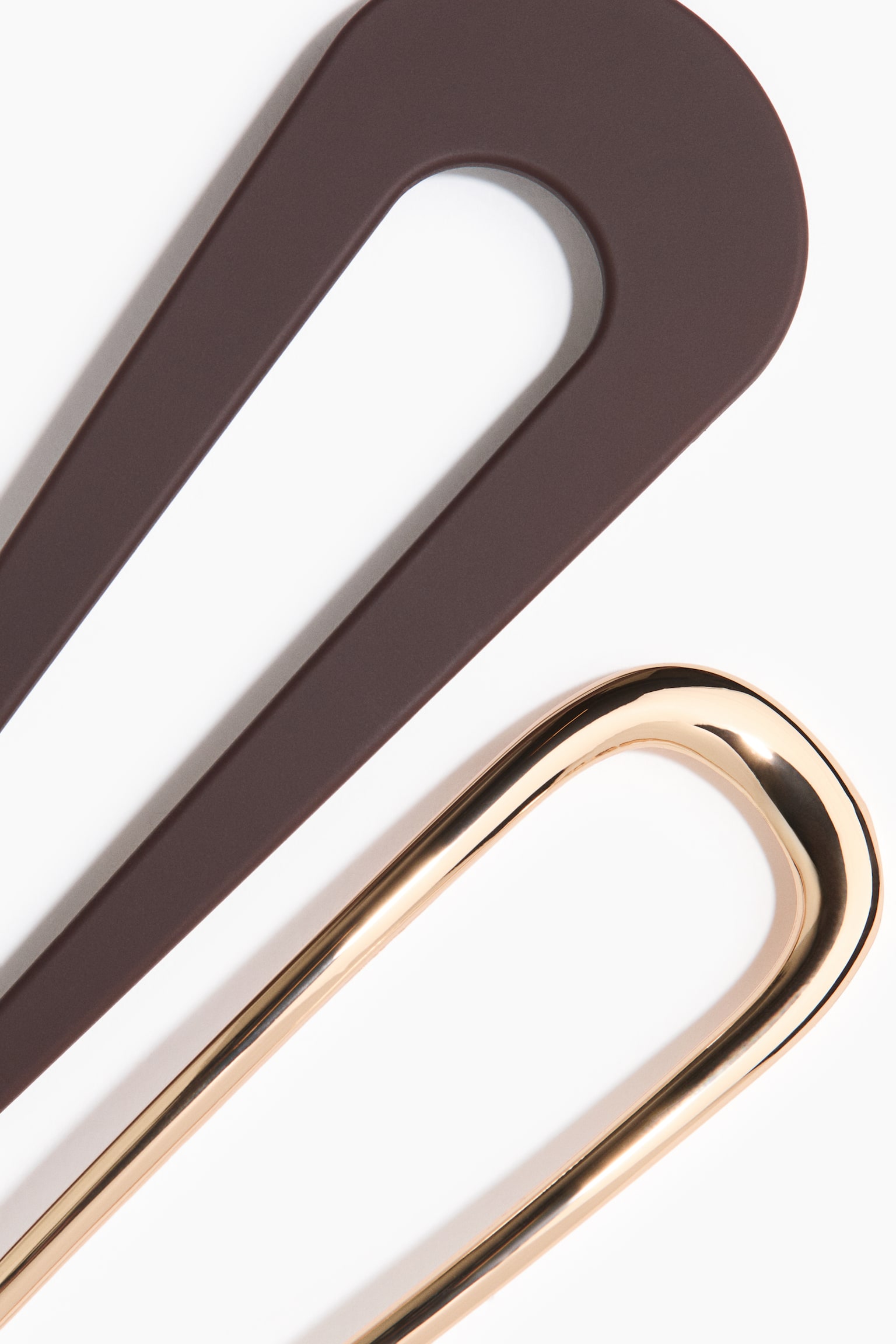 2-pack Pasadores para el cabello - Café oscuro/Dorado - 2