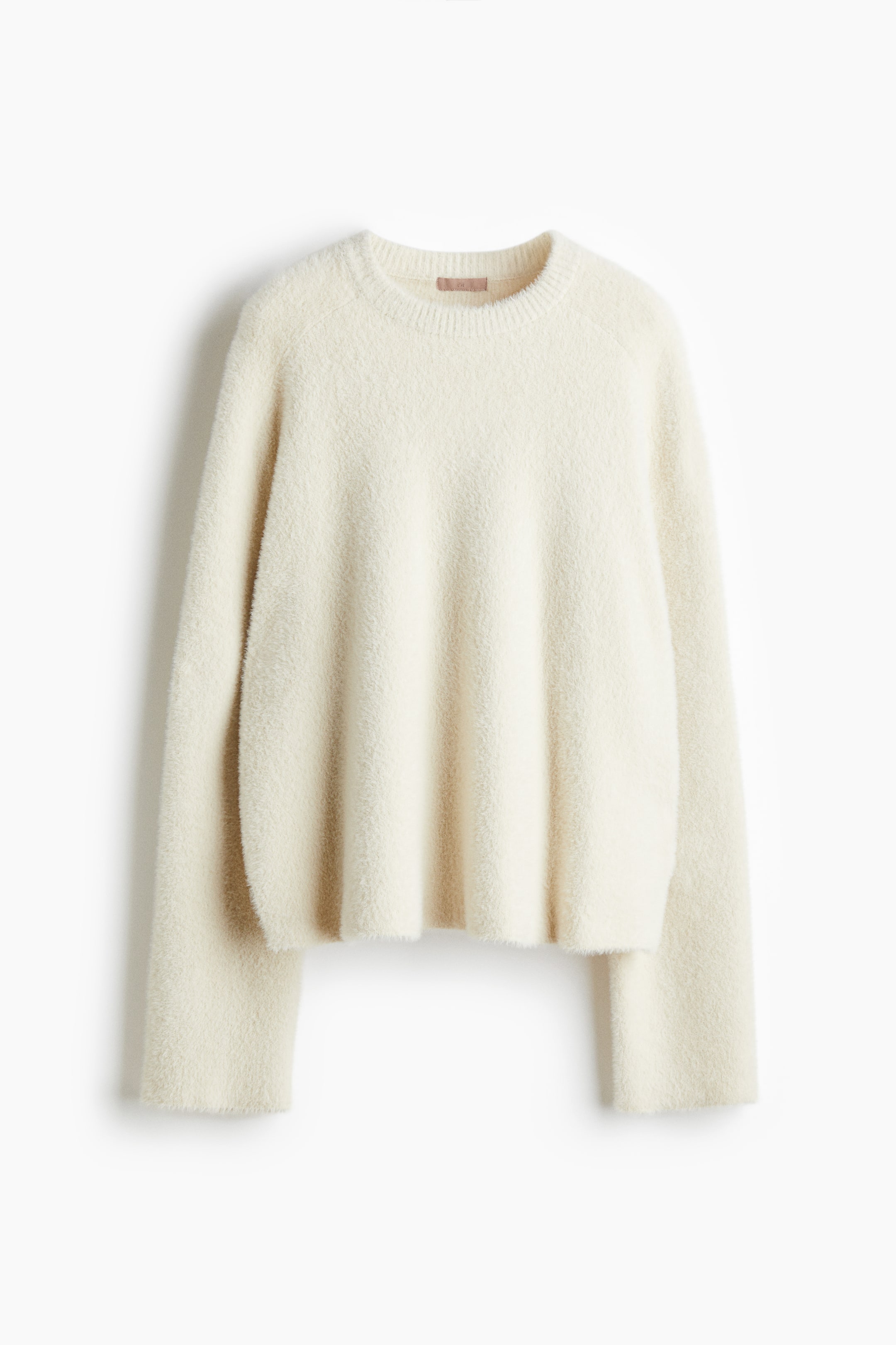 View larger image: Fuzzy-knit jumper - Cream - Ladies | H&M SG 5