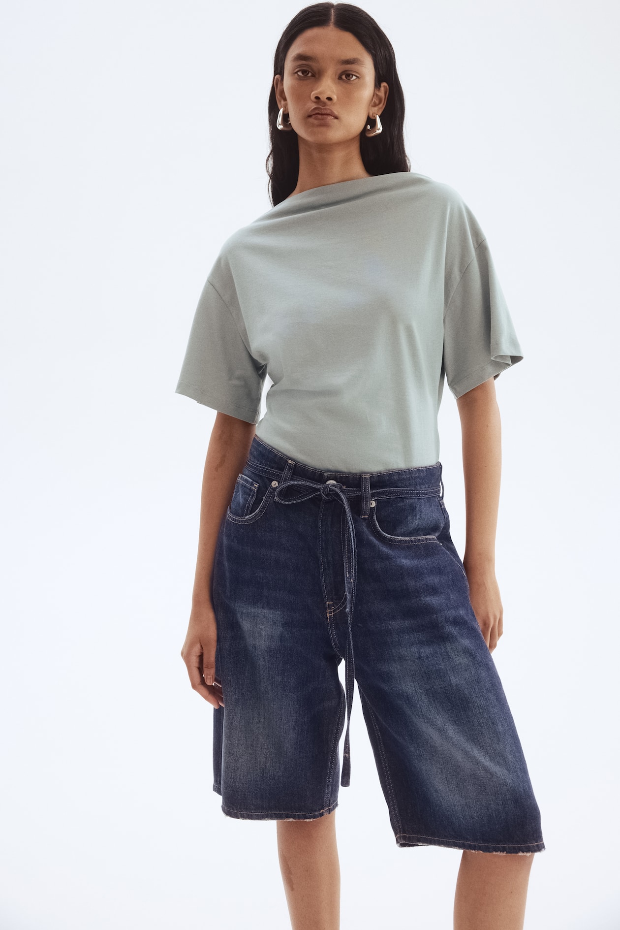 Boat-Neck Cotton Top - image 3