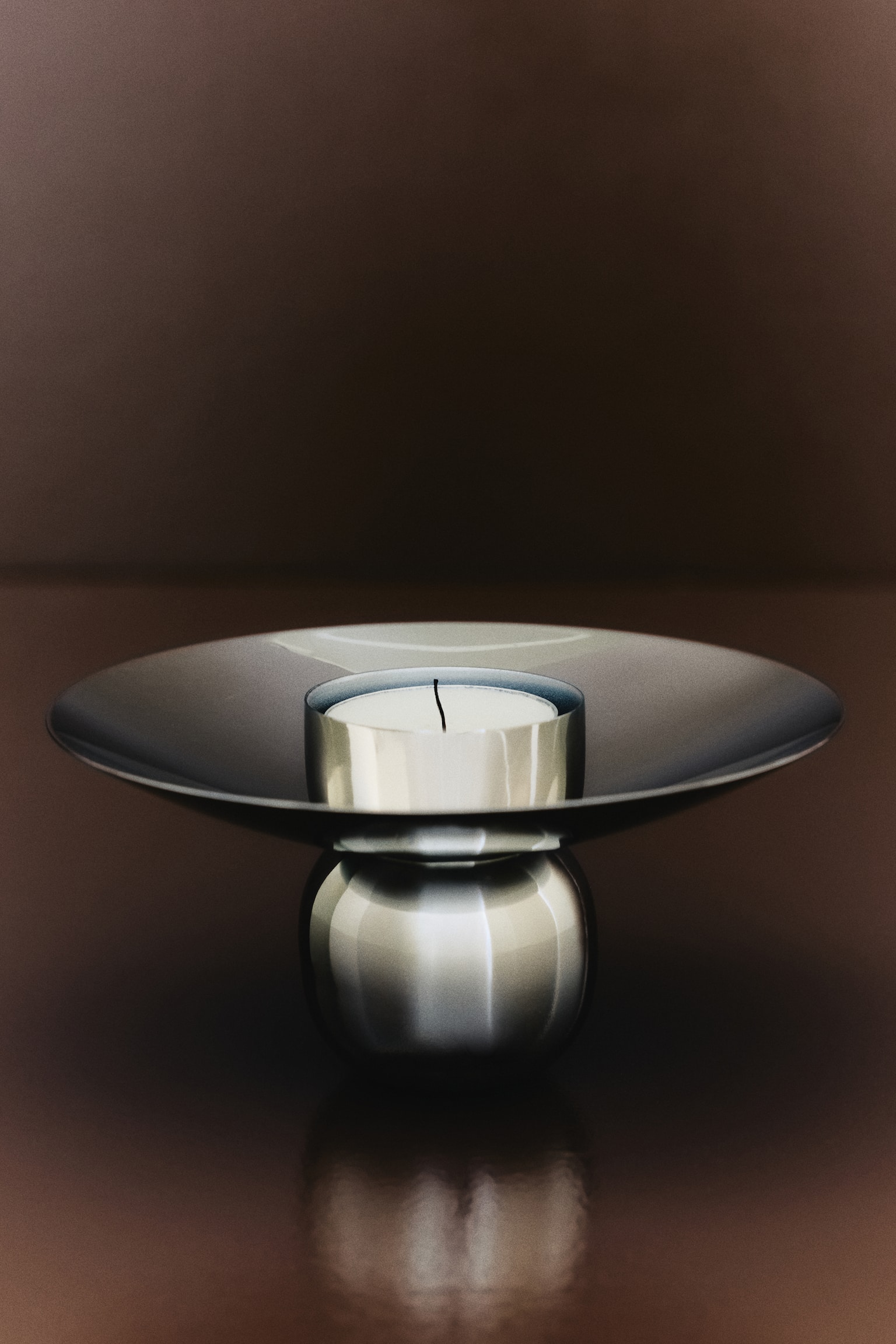 Stainless steel tealight holder - Silver-coloured - 1