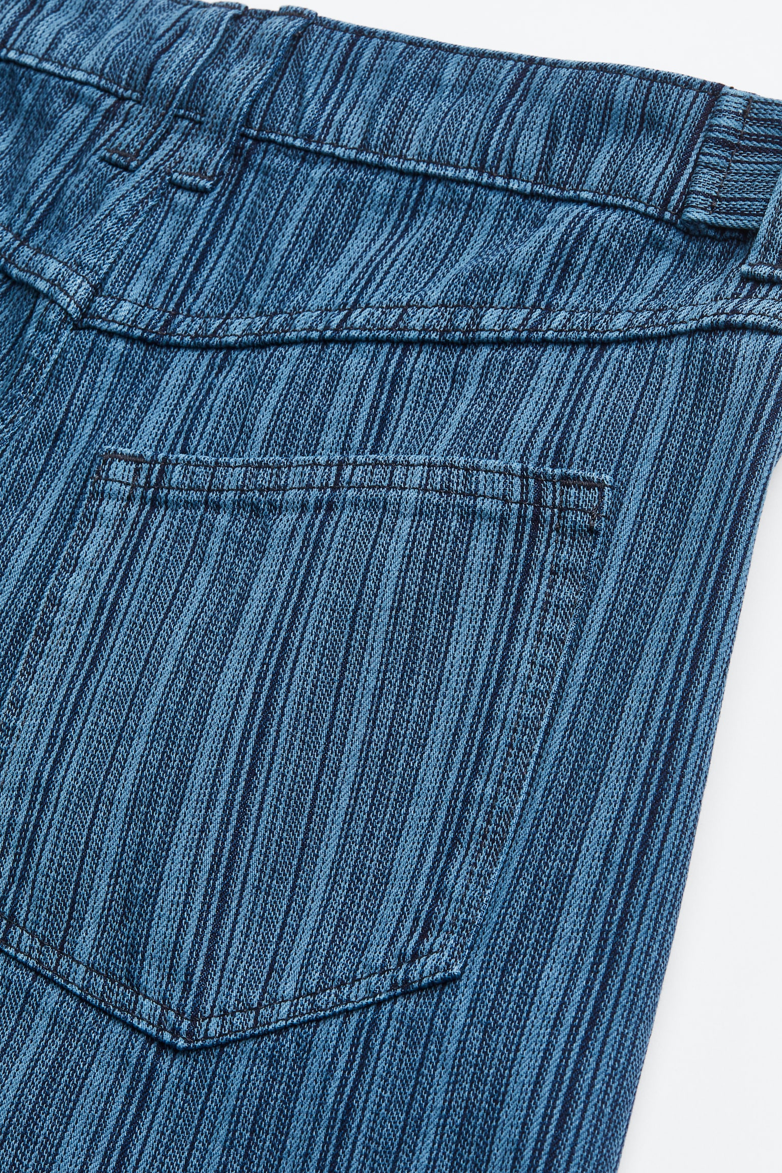 Straight High Jeans - Denim blue/Striped - 3