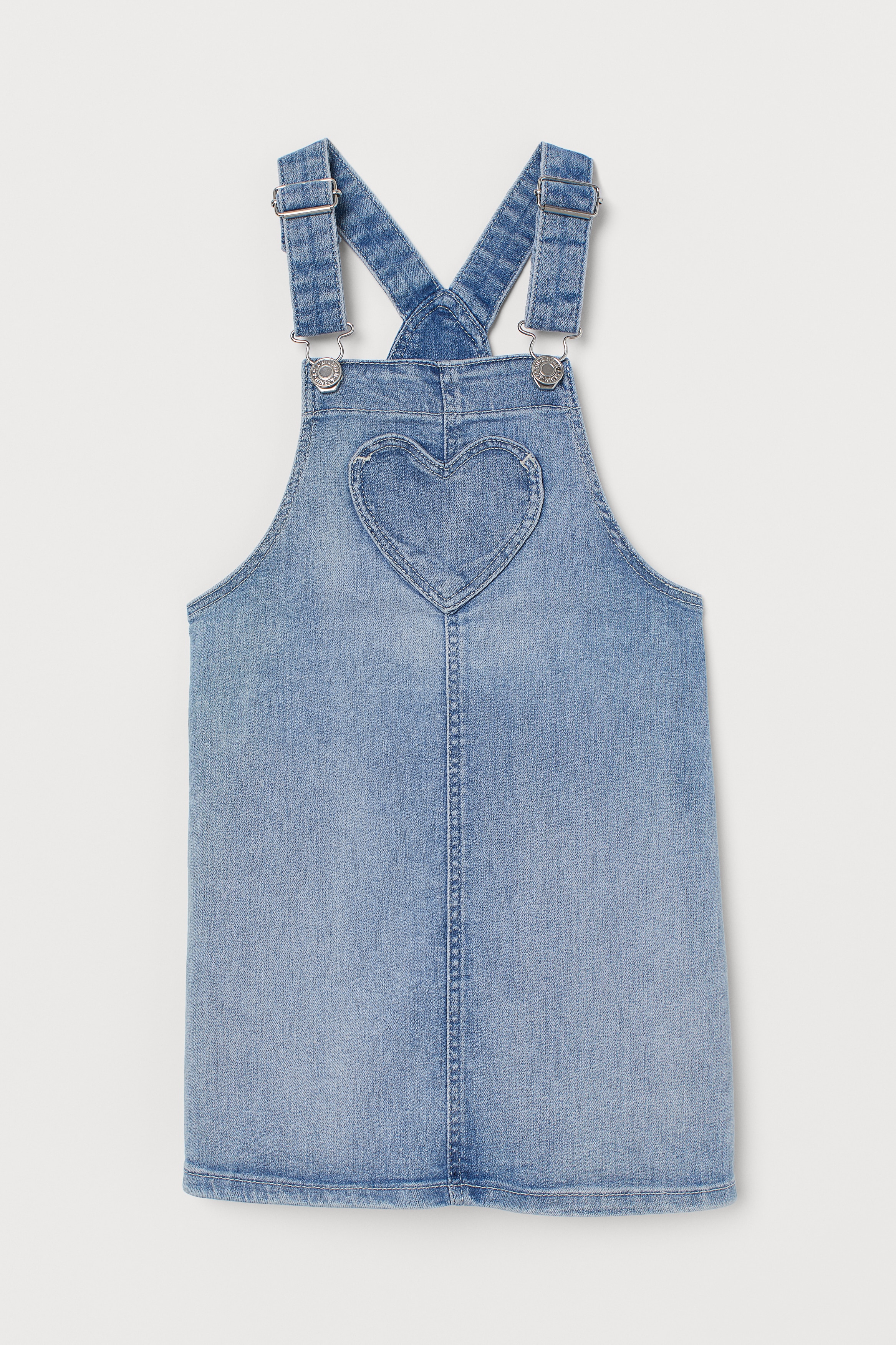 Denim Overall Dress Light denim blue Kids H M US