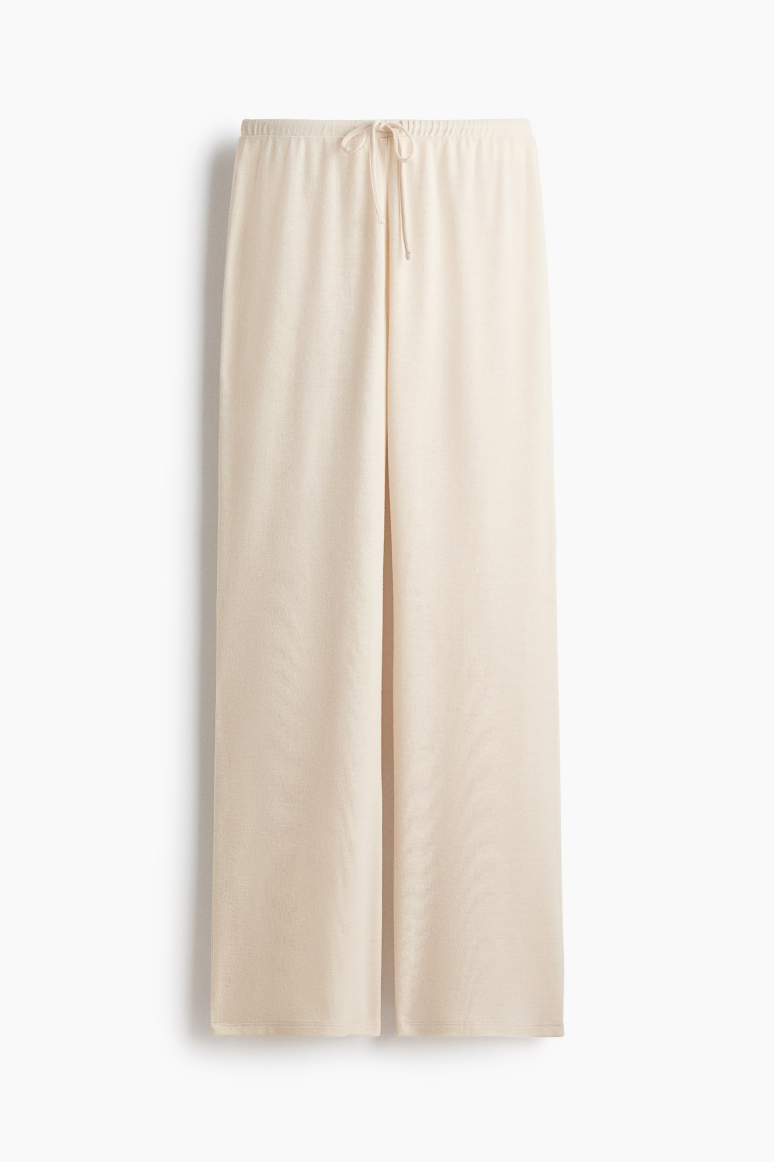 Fine-knit trousers - Light beige/Brown/Light blue - 1