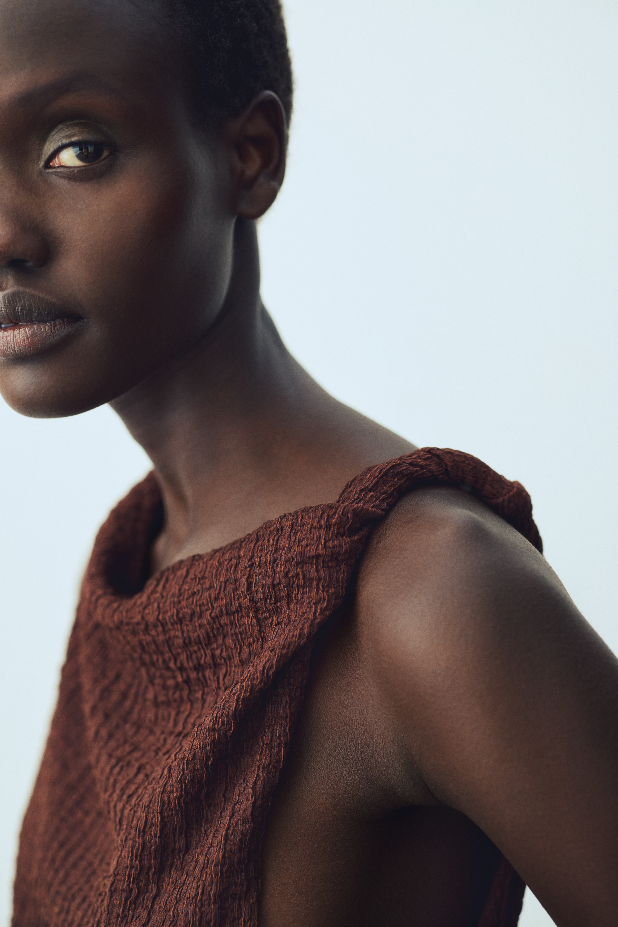 Women's Dark khaki green Textured Jersey Dress | H&M US