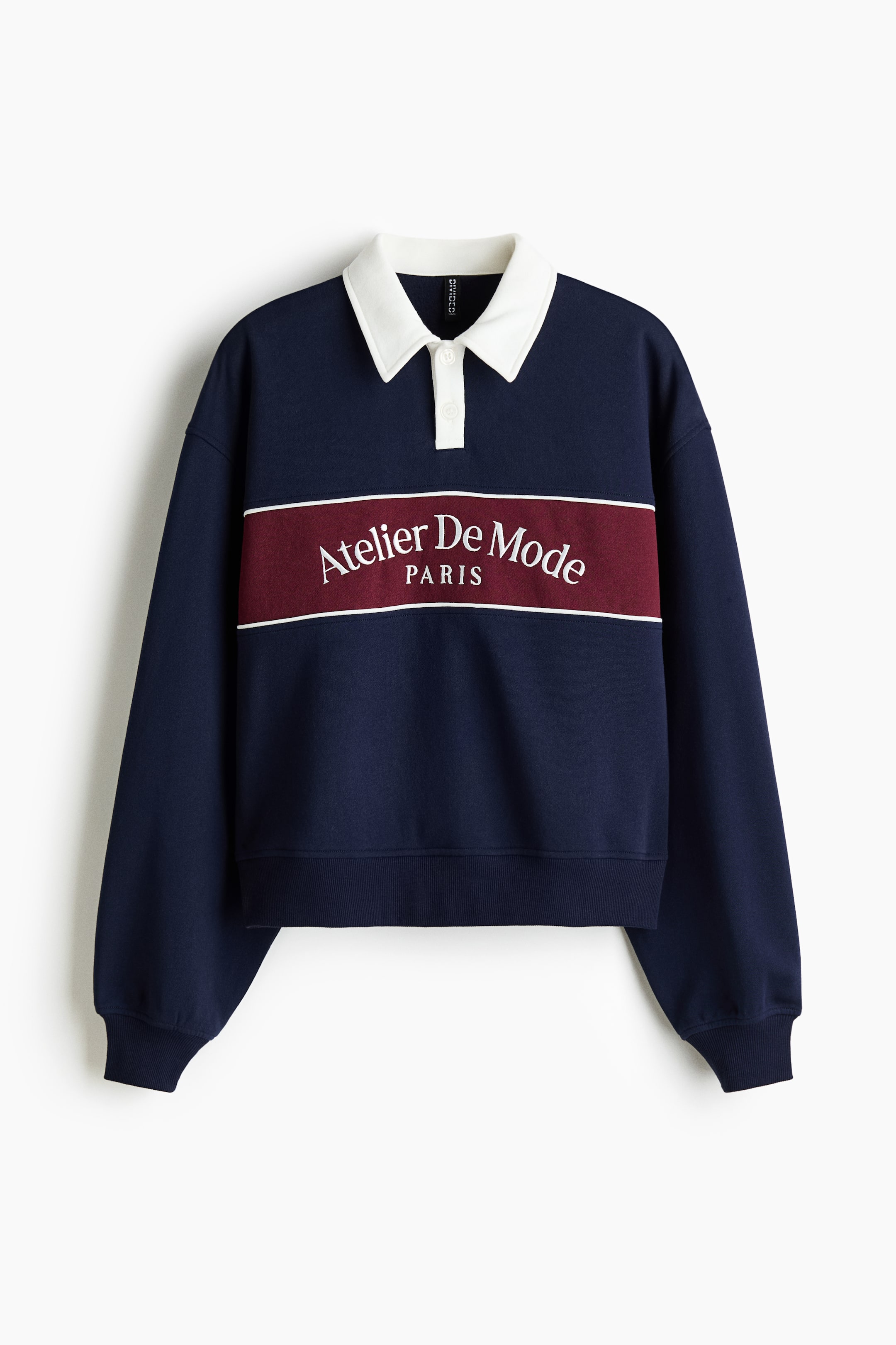 Ampliar la imagen: Playera rugby - Navy blue/Atelier de Mode - Ladies | H&M MX 1