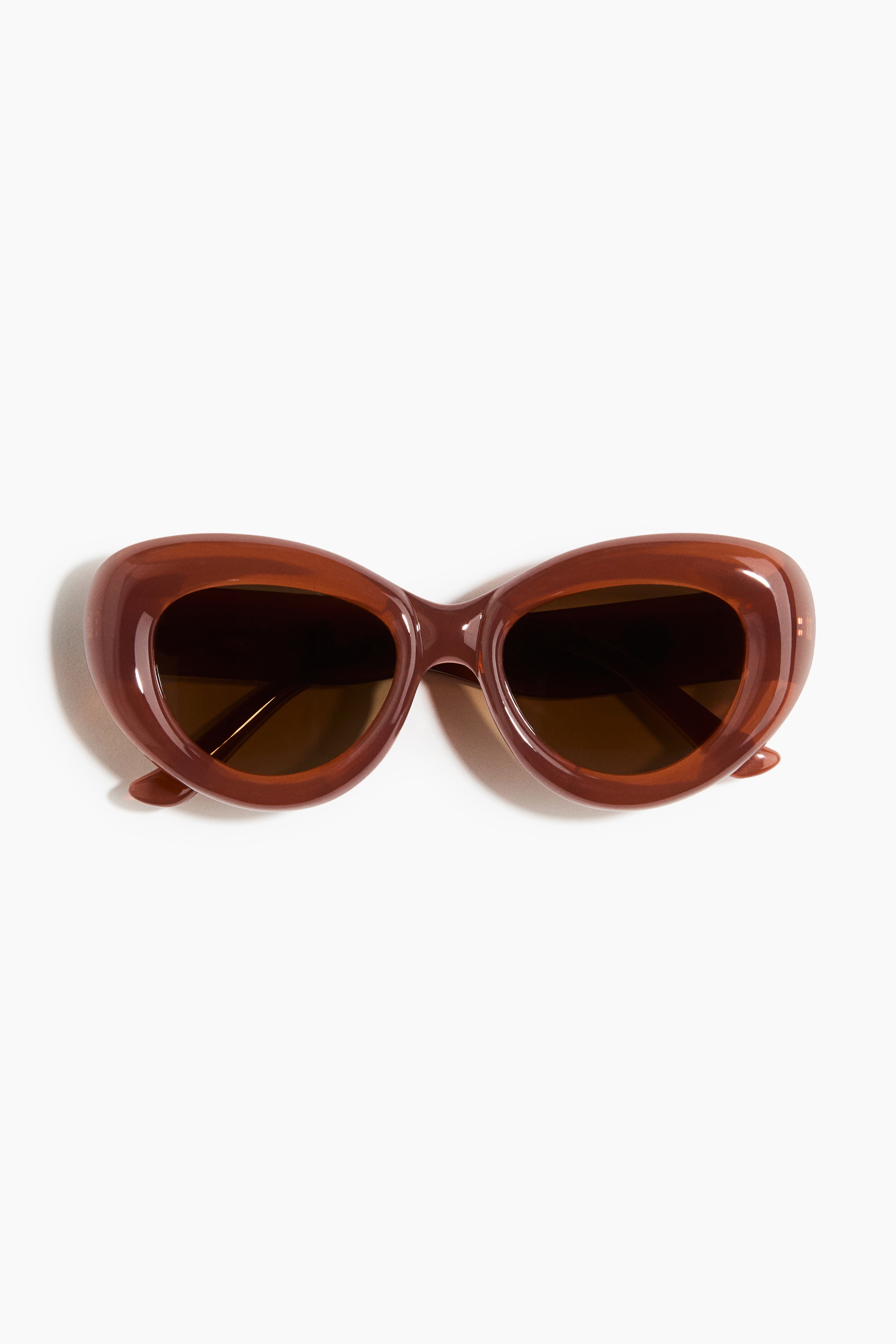 Chunky Sonnenbrille mit polarisierten Gläsern - Gebranntes Orange