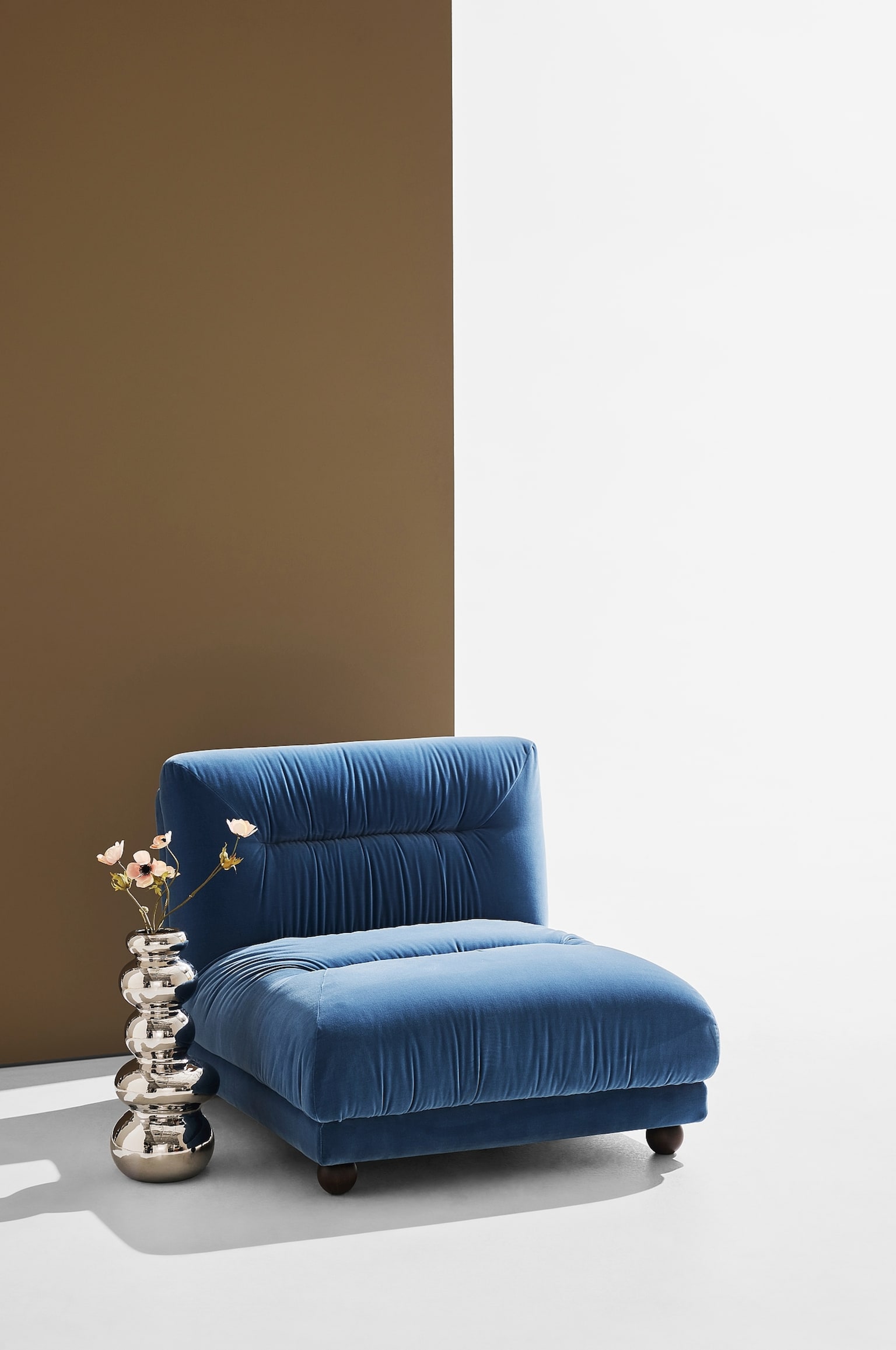 Elmo Sessel - Blau Samt - 2