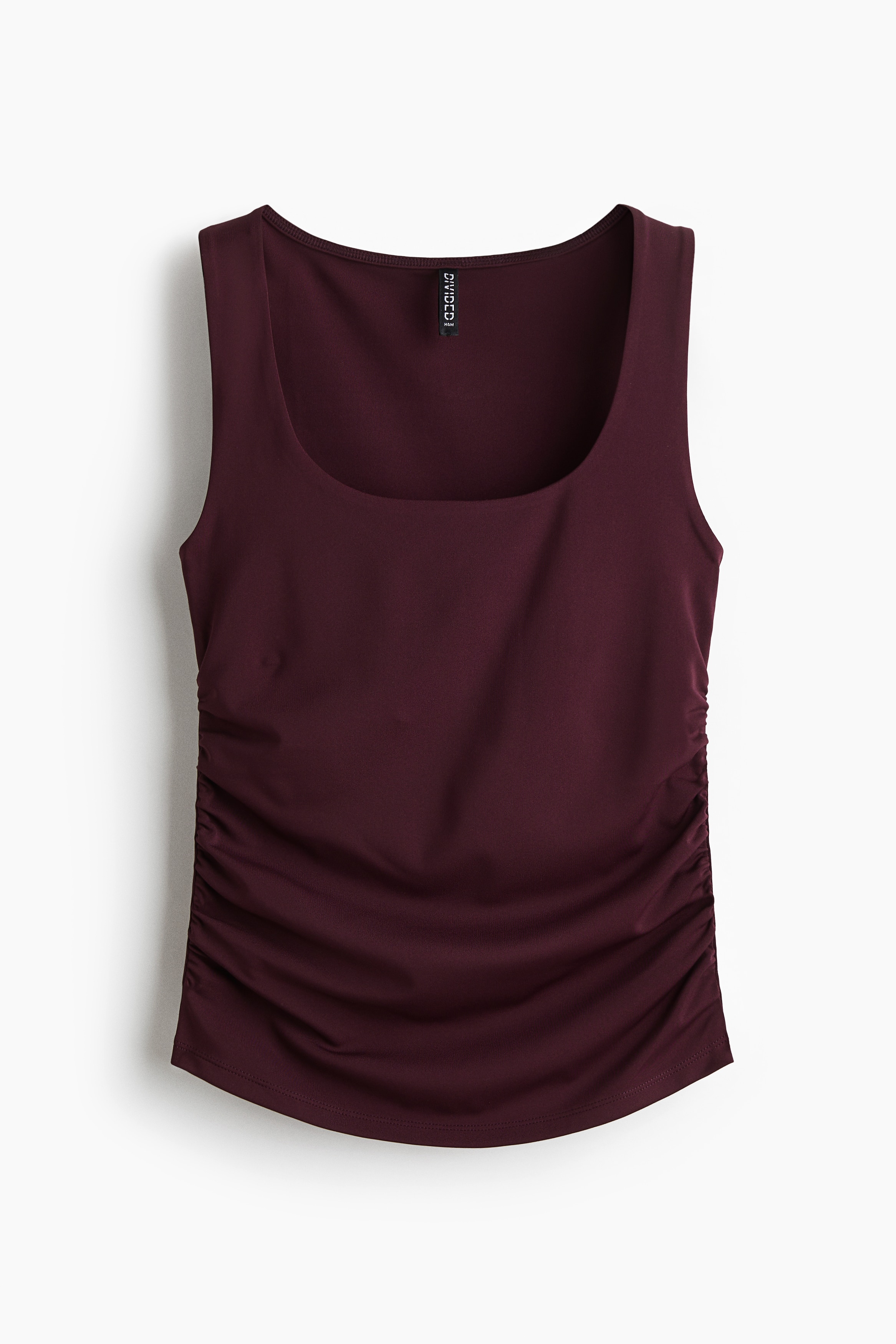 Débardeur à effet ruché - Bordeaux/Vert foncé/Rose clair/Blanc/Marron