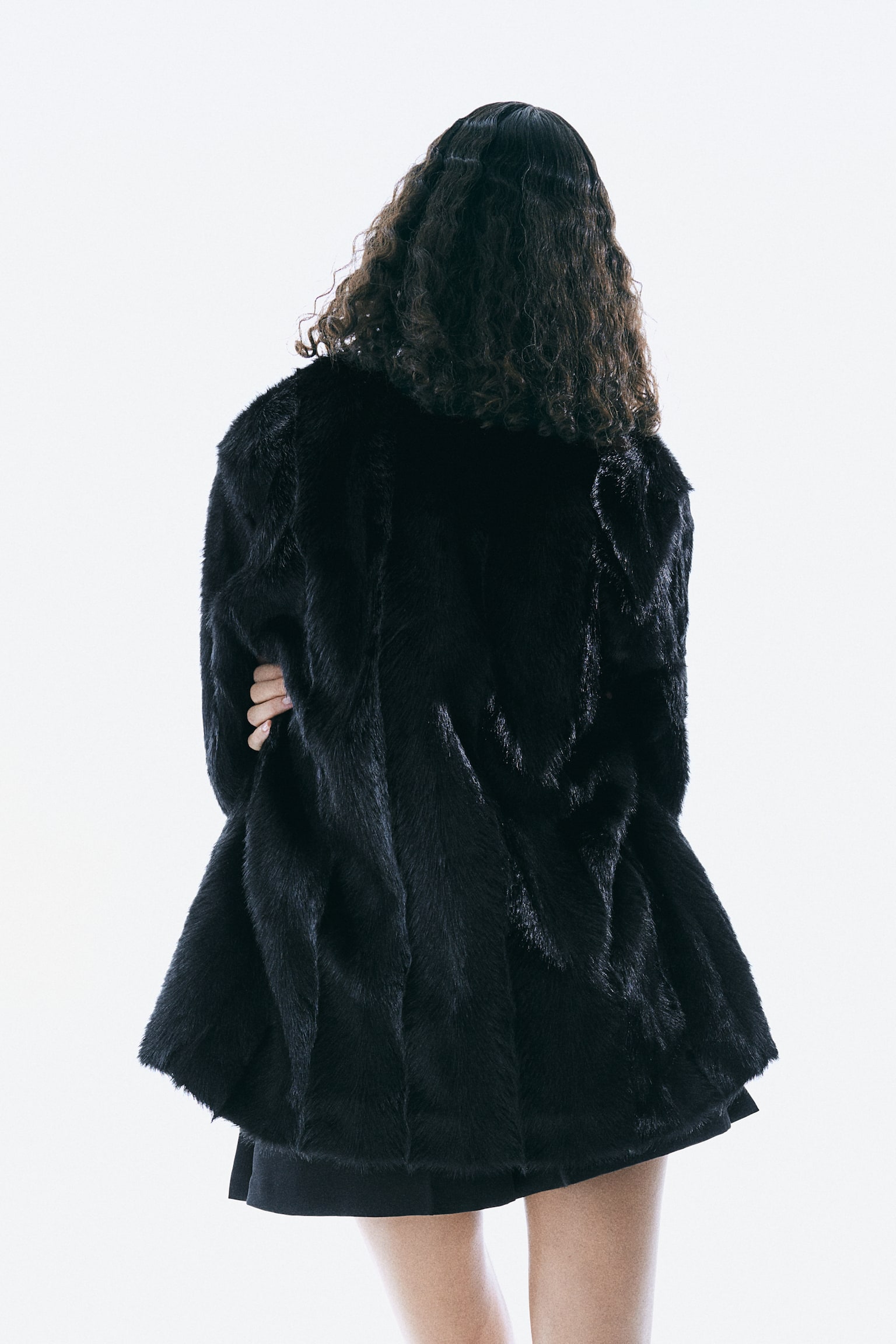 Fluffy jacket - Black - 4