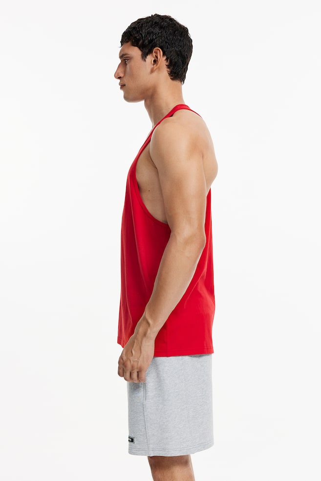 DryMove™ Sports vest top - Red/Black/Dark grey - 3