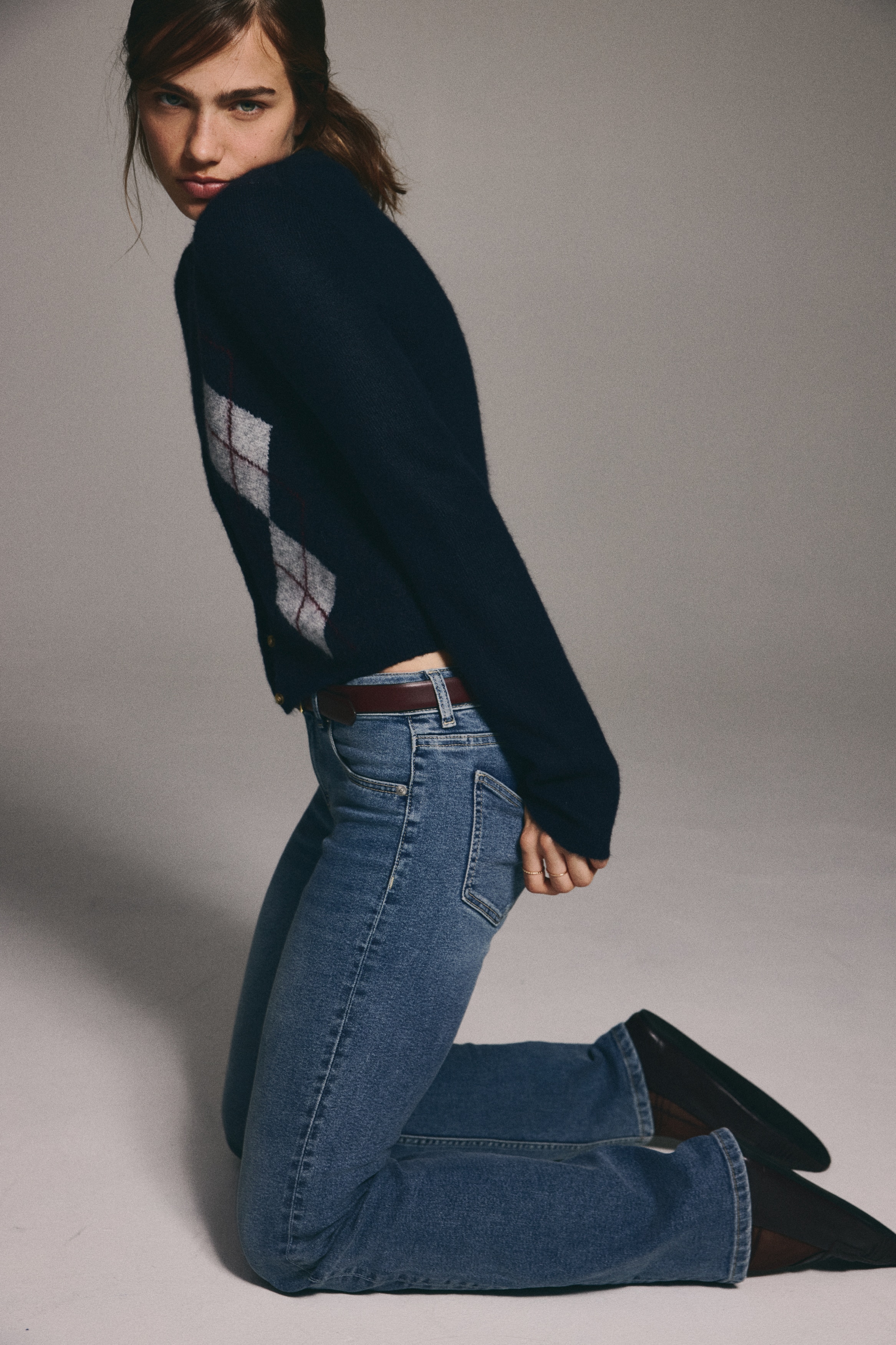 Flared Low Jeans