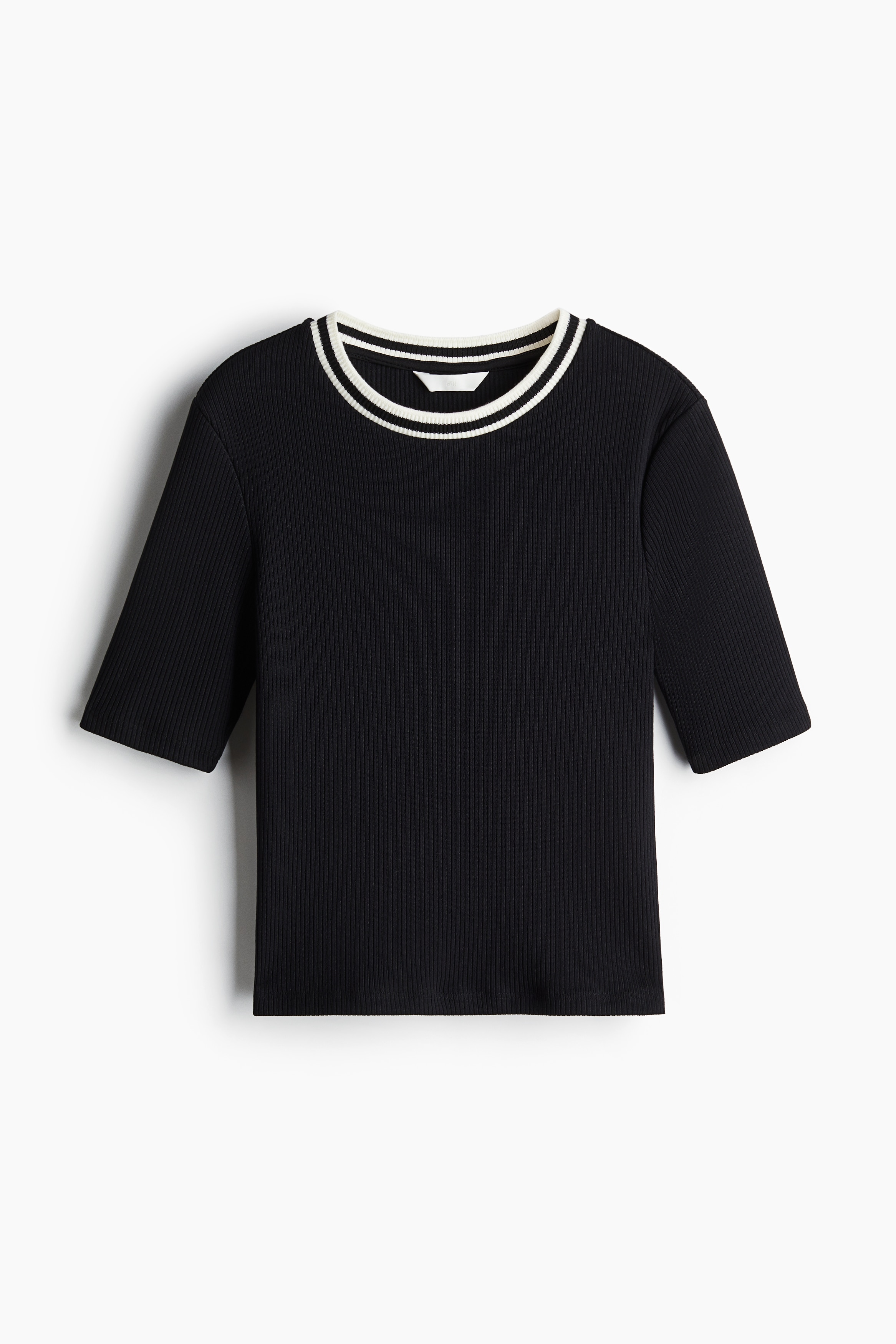 Εφαρμοστή μπλούζα - Μαύρο/Λευκό/μαύρο/ριγέ/Λευκό/κόκκινο/ριγέ