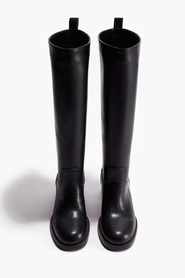 Bottes de hauteur genou - Noir - FEMME | H&M FR