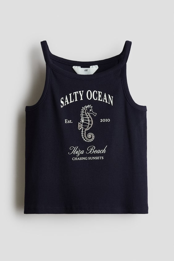 Детские топы H&M Bead-Embellished Tank Top
