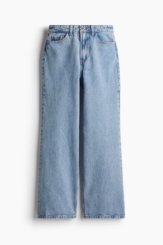 Curvy Fit Wide Ultra High Jeans - Light denim blue - 1