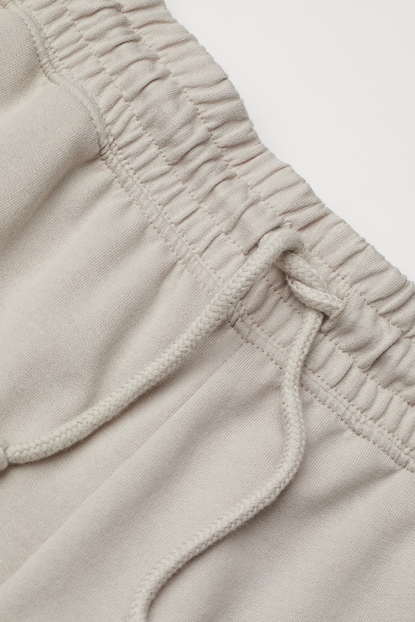 Wide sweatpants - High waist - Long - Greige - Ladies | H&M GB