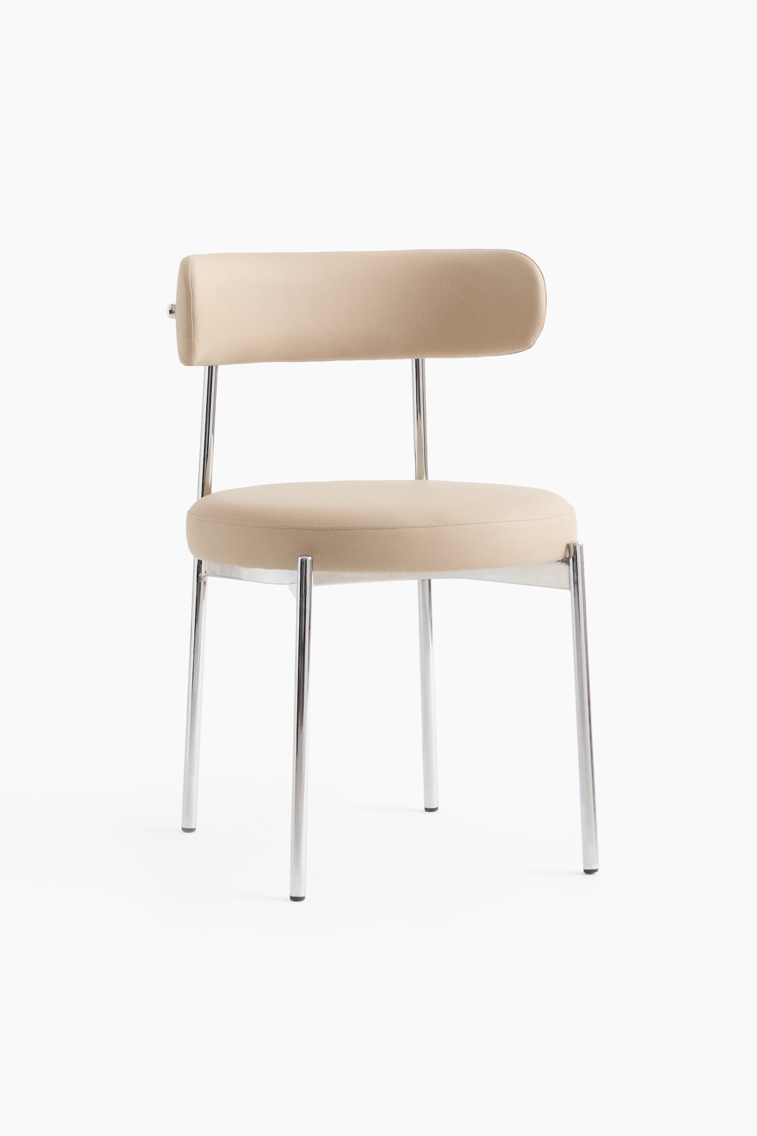 Vegan Læder Spisebordsstol 2-pack - Pu, Beige - 6