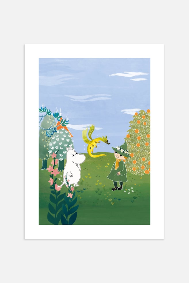 Moomin Snufkin Last Dragon Poster - Grön - 1