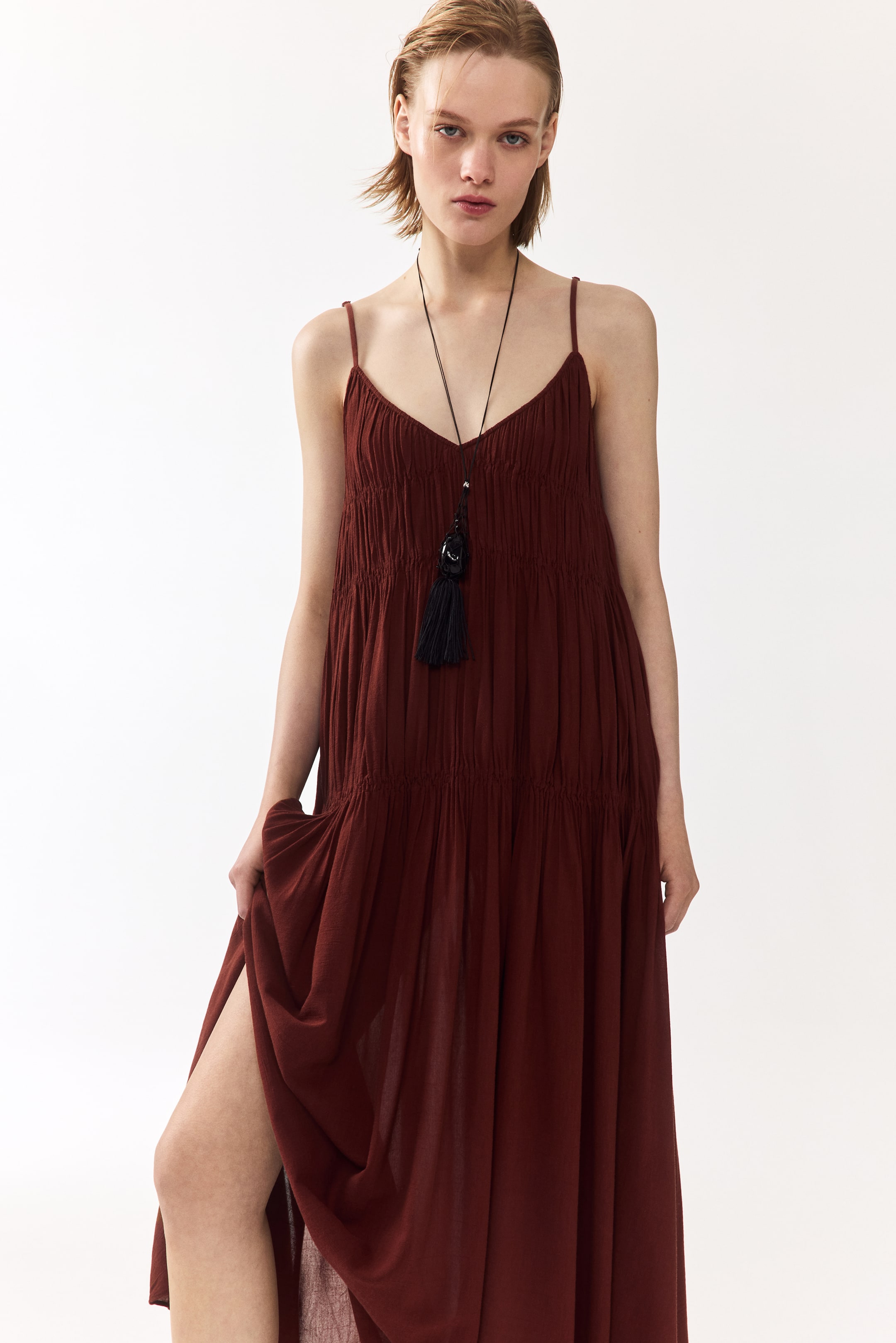 Smocked Strappy Dress