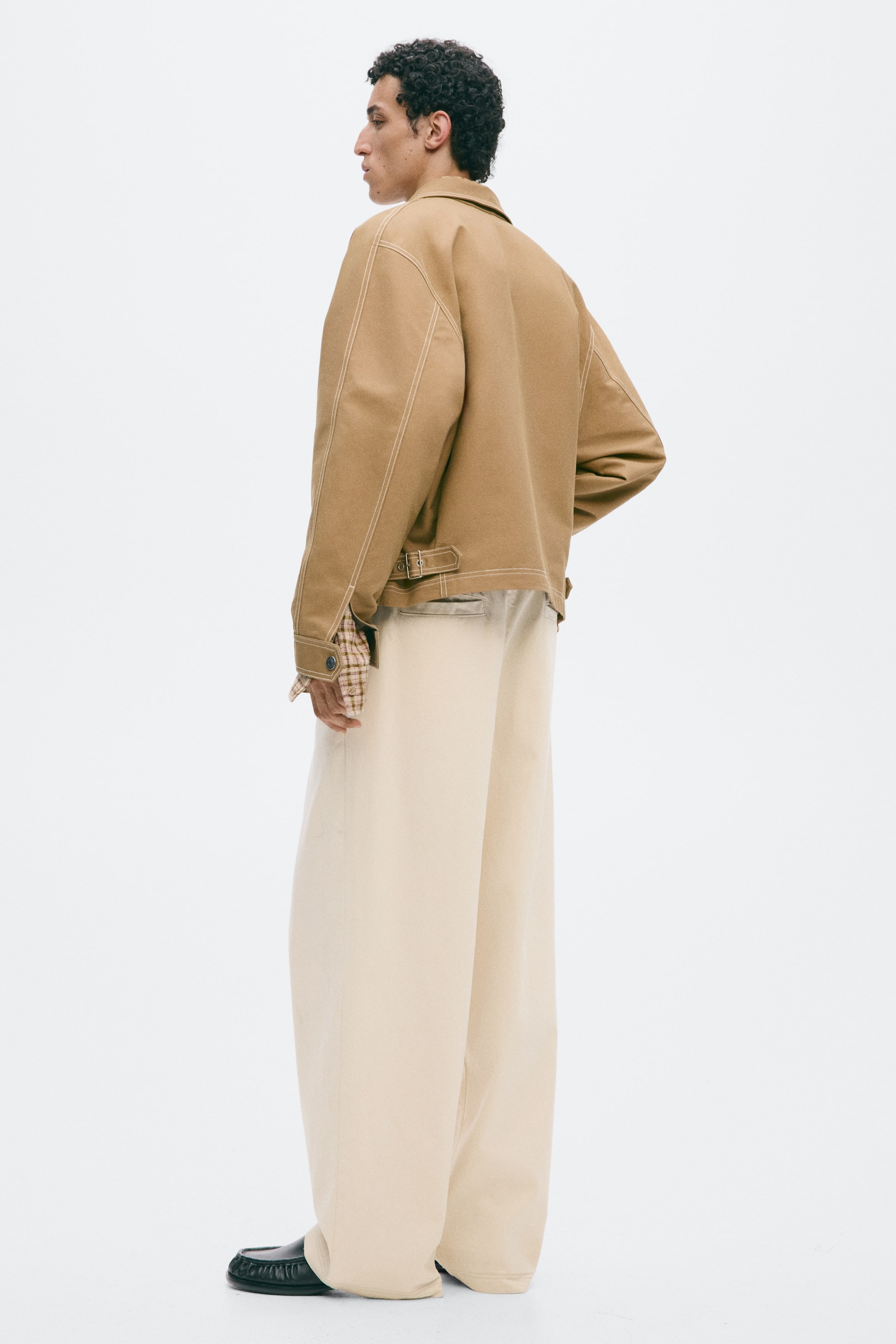 Loose-Fit Denim Pants