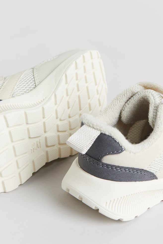 Sneakers à semelle légère - Beige clair/blanc/Beige/bleu foncé - 3