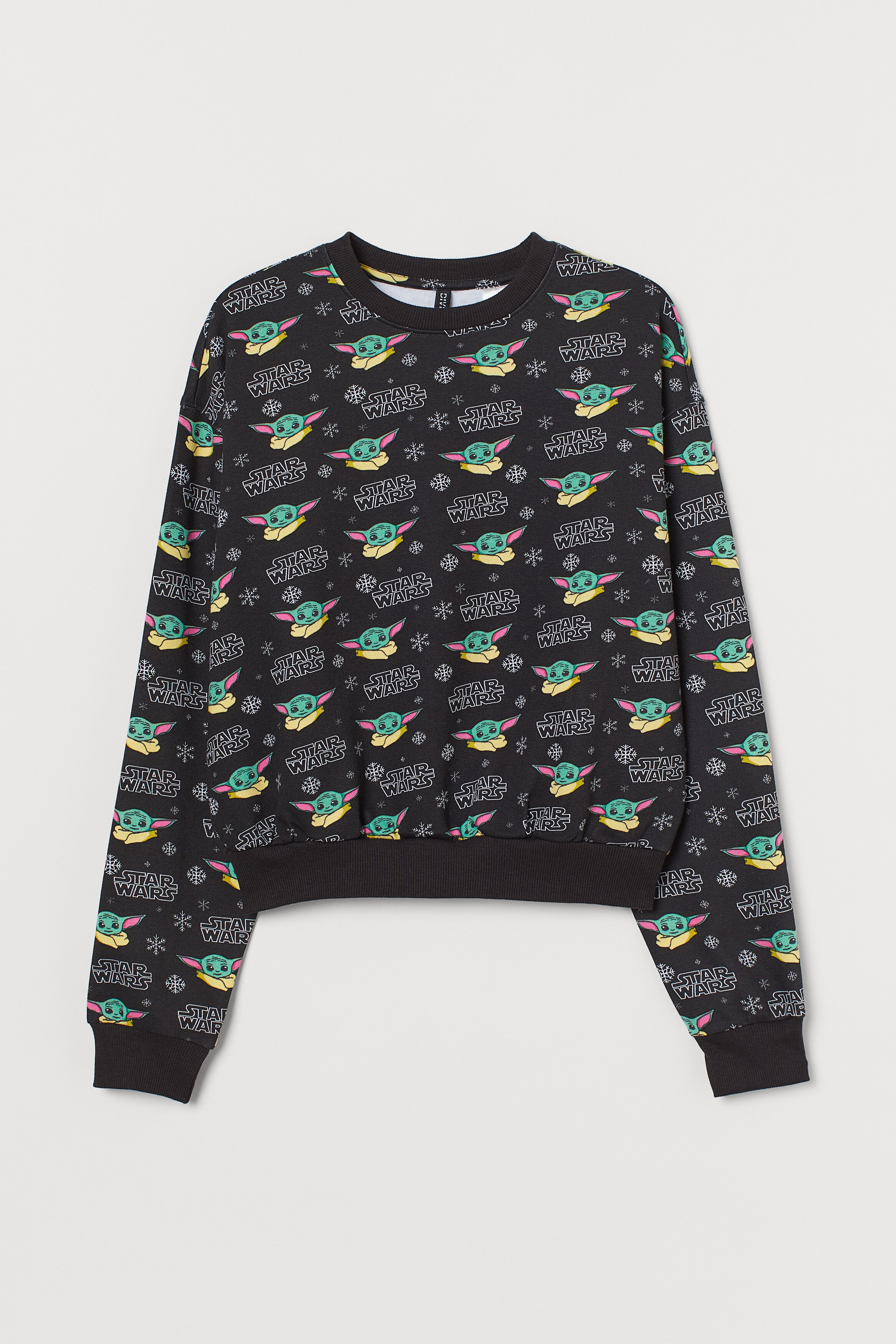 Printed sweatshirt - Light grey marl/Mickey Mouse - Ladies