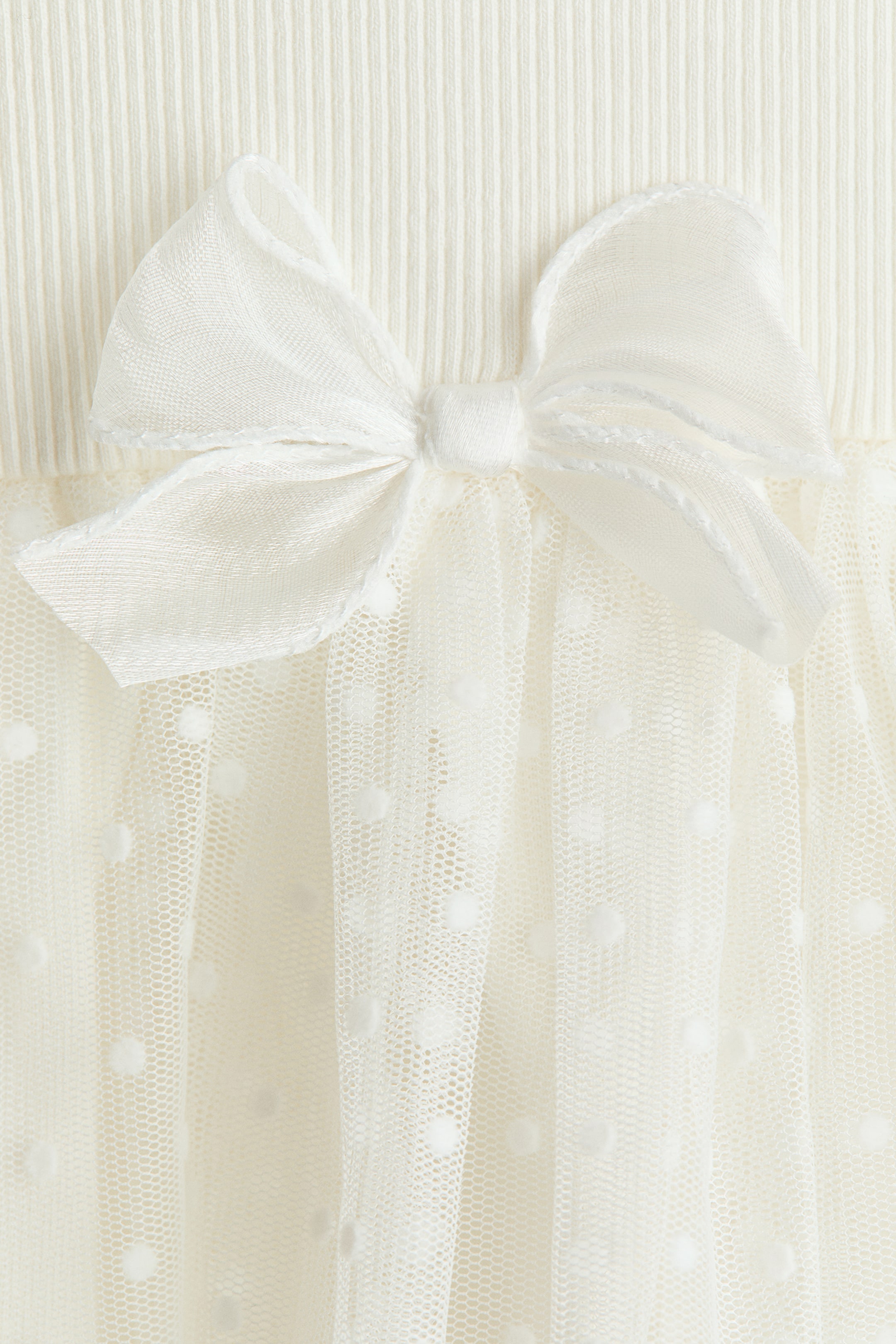 Jersey Dress with Tulle Skirt