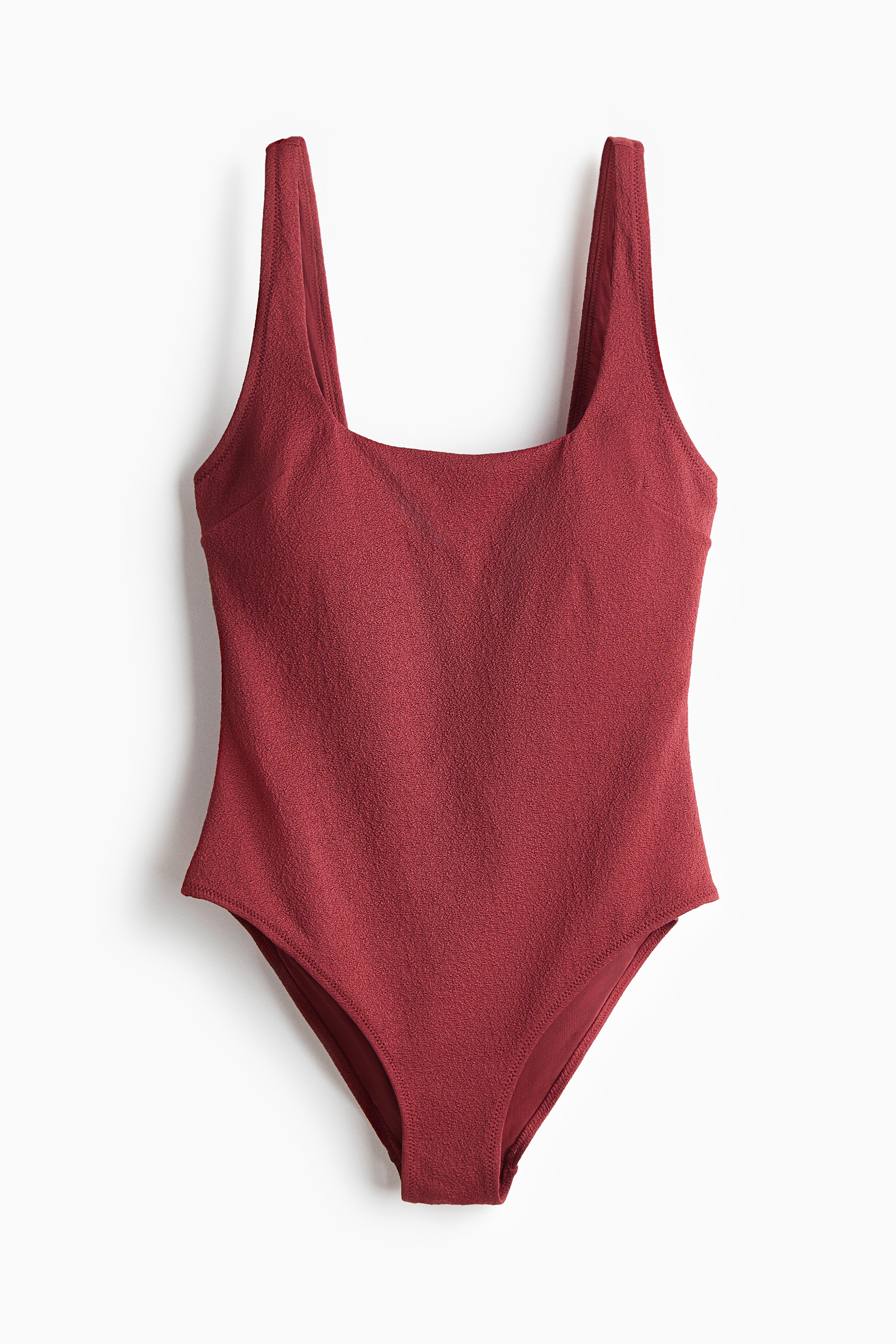 Traje de baño con relleno - Rojo oscuro/Amarillo