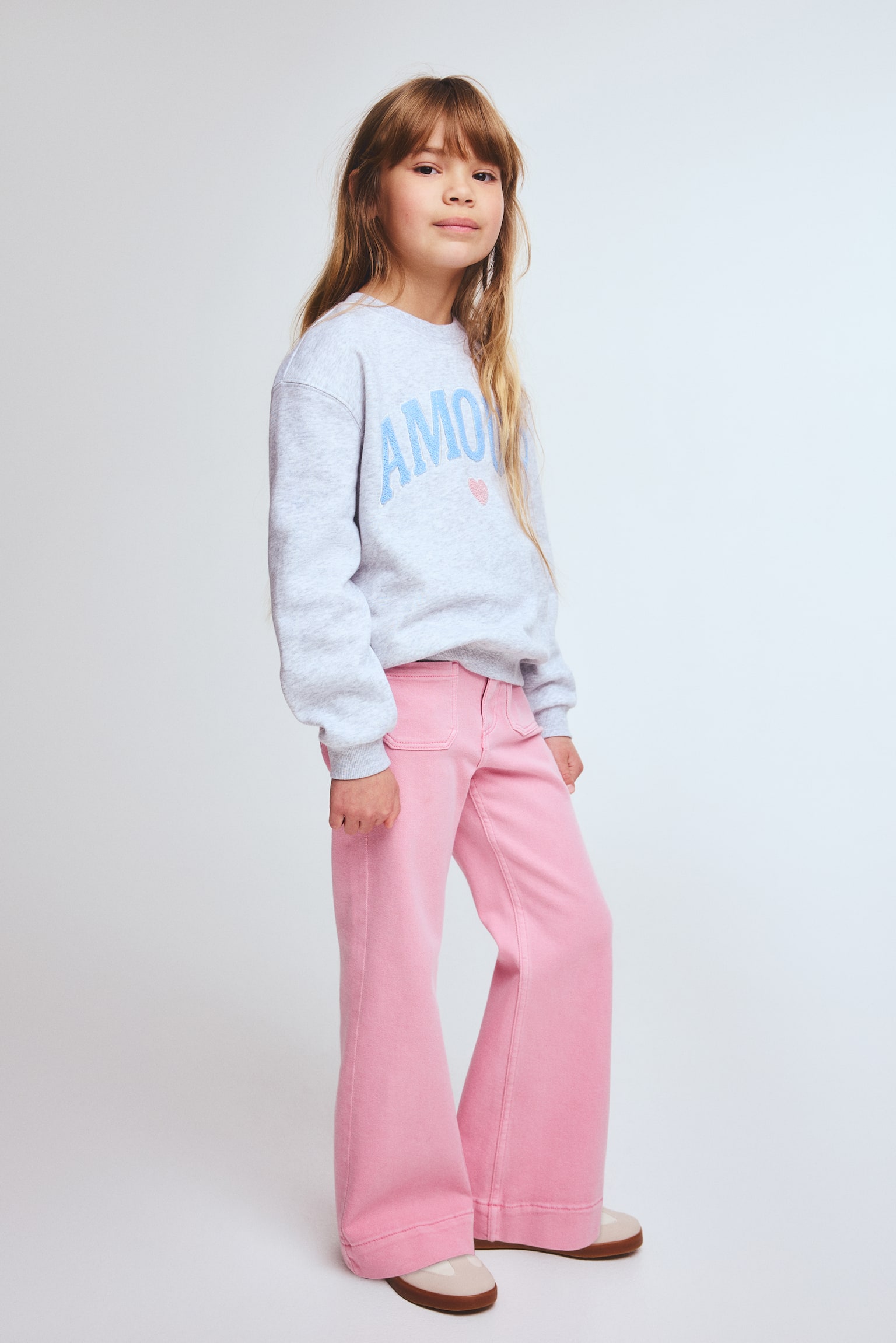 Flared jeans - Pink/Black/Denim blue/Dark denim blue - 6