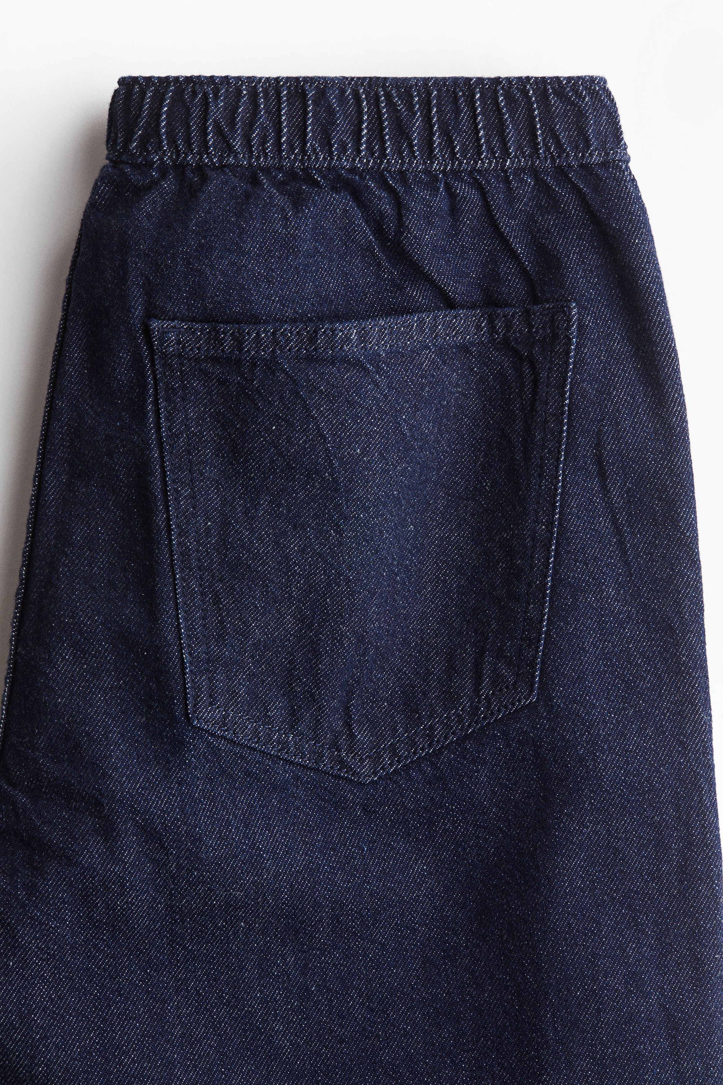 Denim drawstring trousers