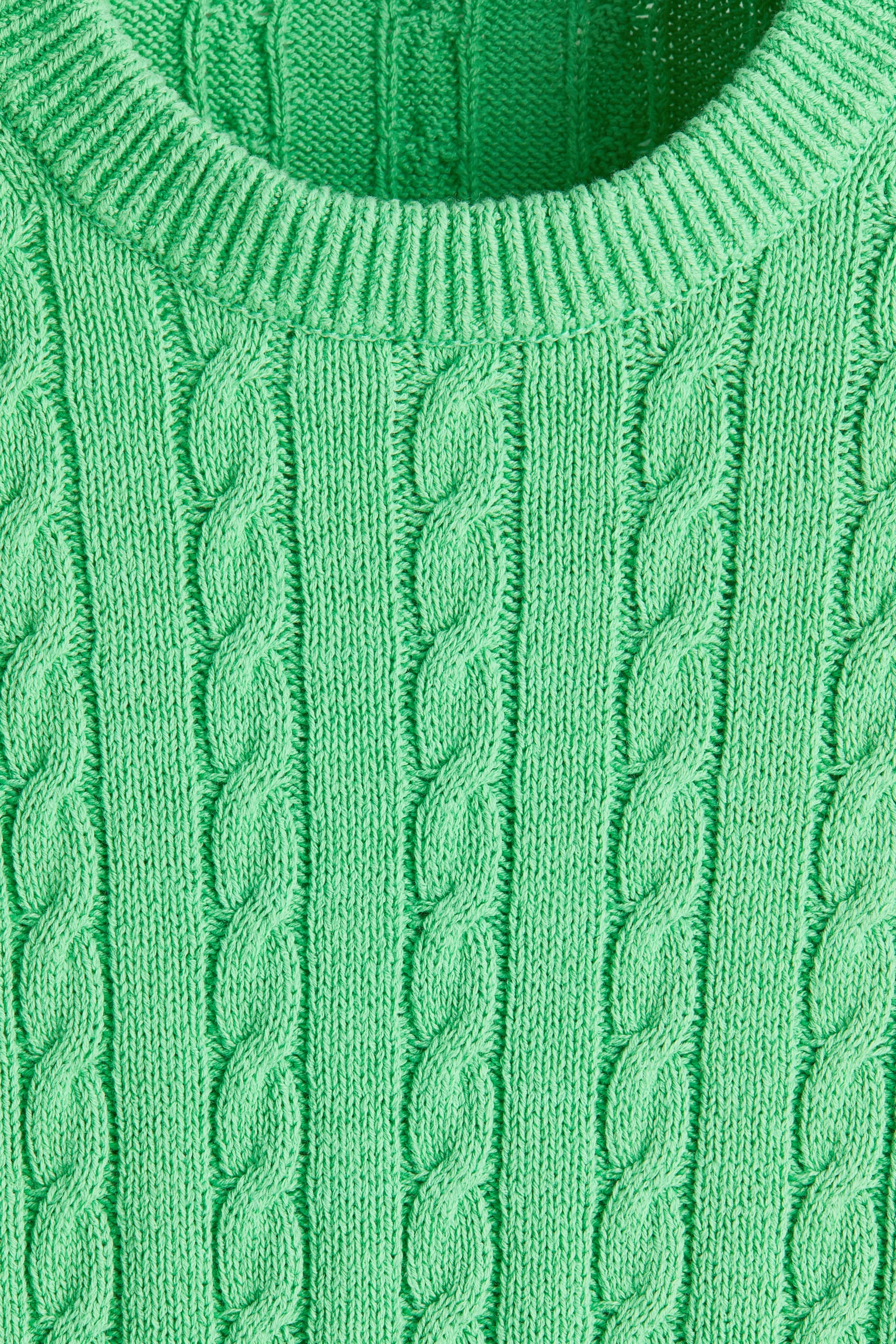 Chandail classique en tricot torsadé - Vert/Bleu clair/Marine - 3