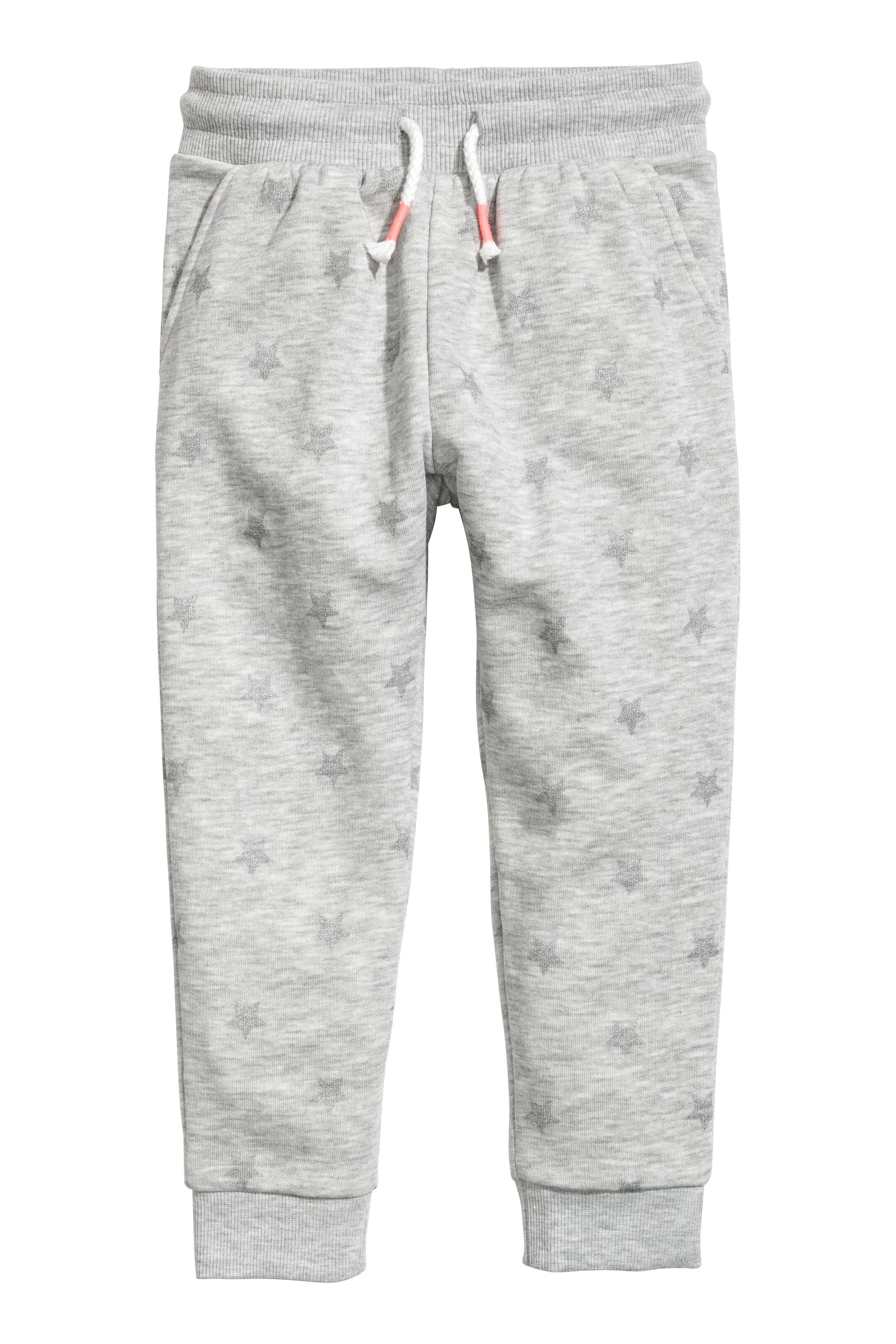 View larger image: Sweatpants - Grey marl/Stars - Kids | H&M GB 1