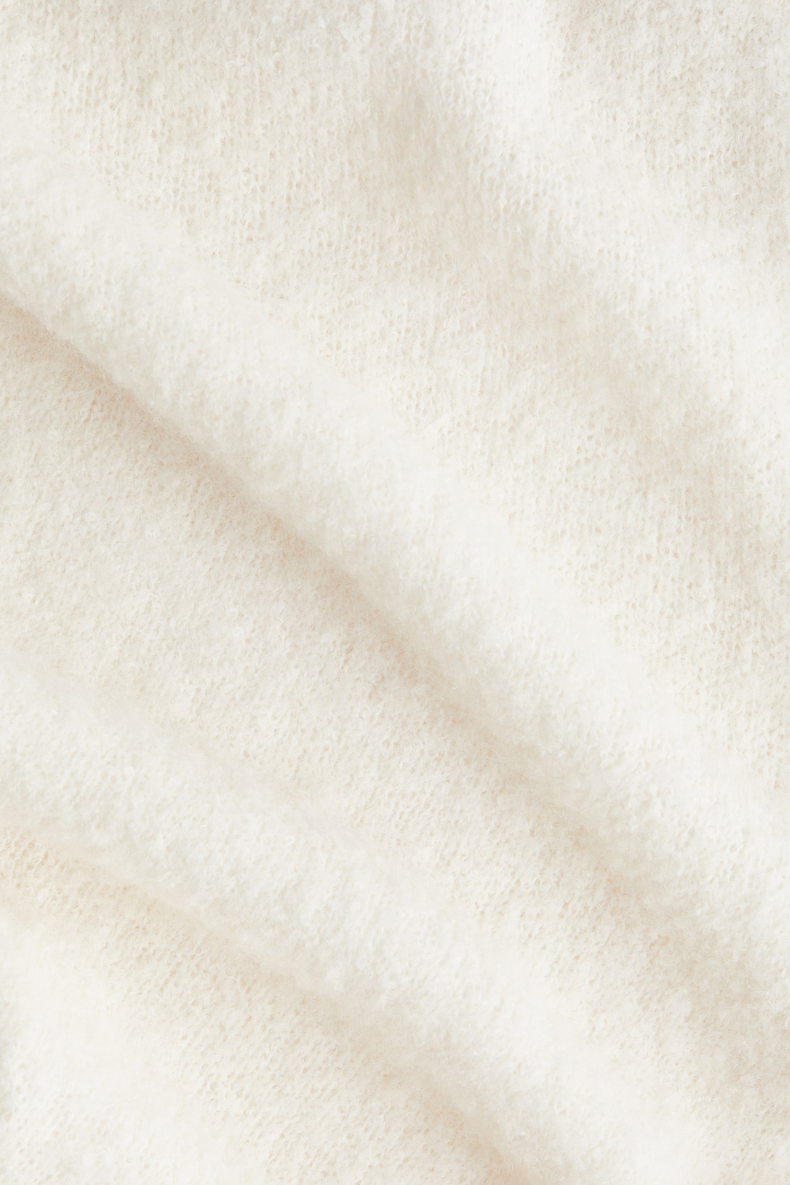 Yün Karışımlı Pantolon - Krem - 5