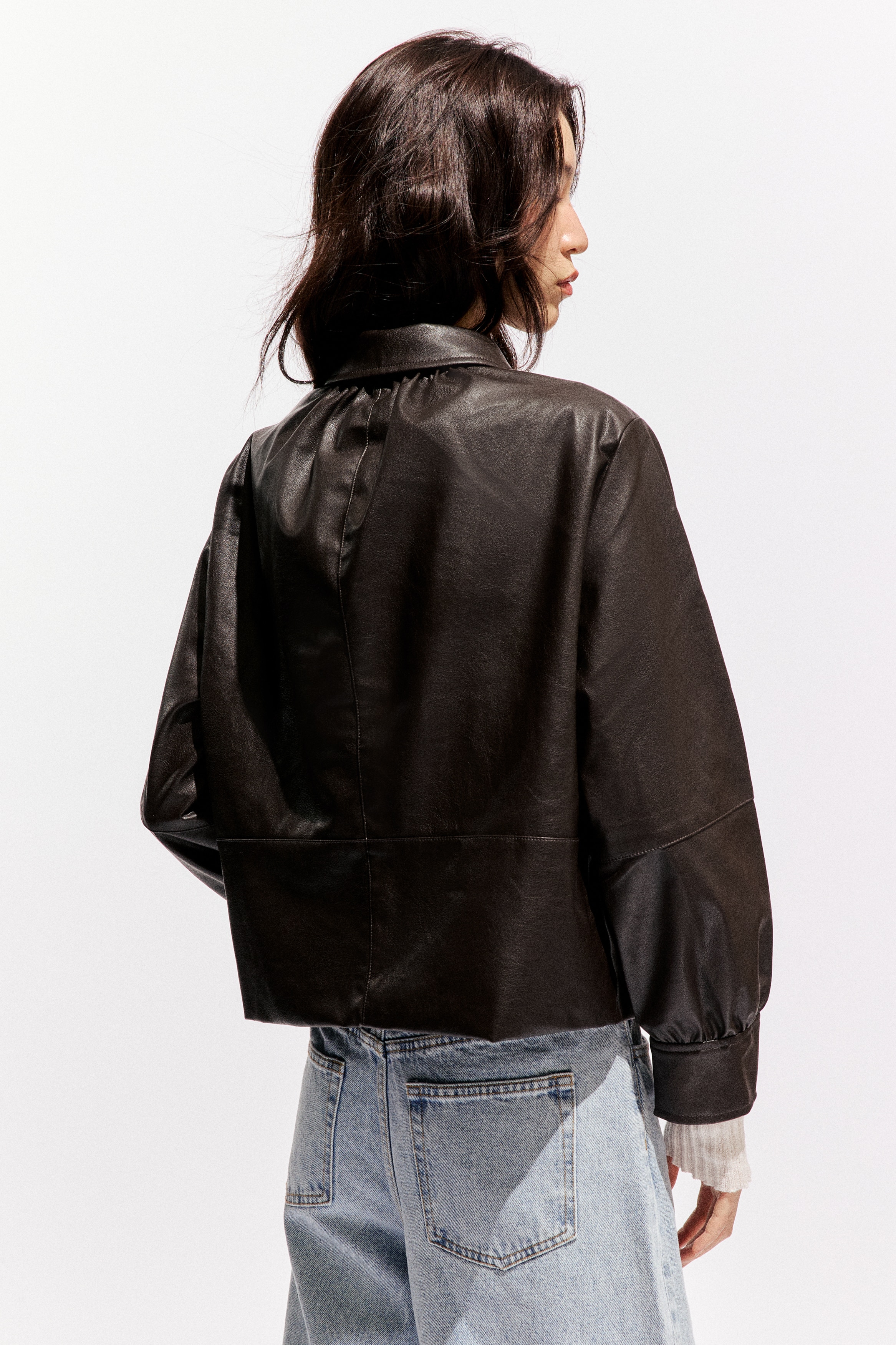 コーティングジャケット - ダークブラウン - レディース | H&M JP