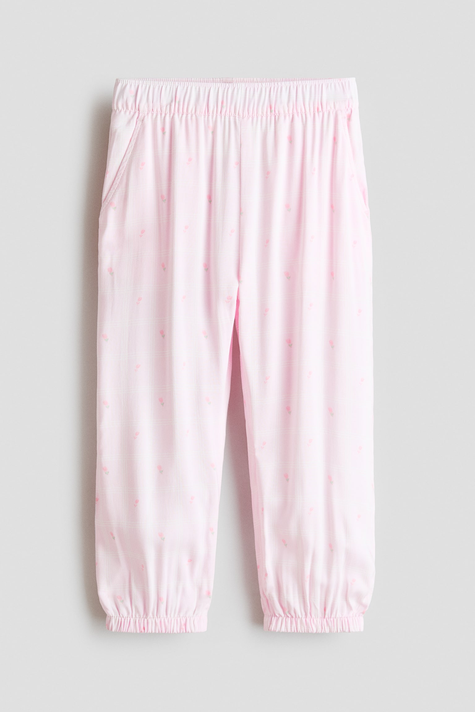 Viscose Balloon Pants - Light pink/flowers/Light blue/Navy blue/dotted/Dusty blue - 1