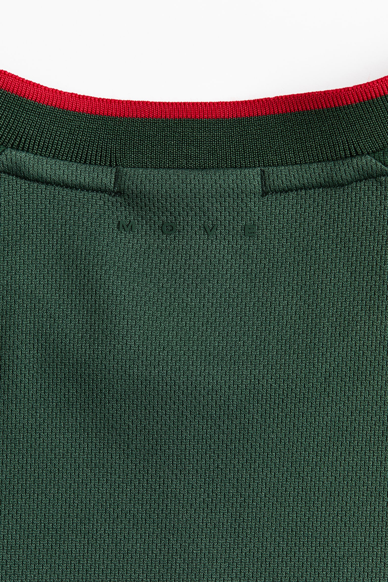 Мужской топ H&M Move Regular-Fit Printed Soccer Jersey with DryMove™, цвет: Тёмный зелёный — фото 4