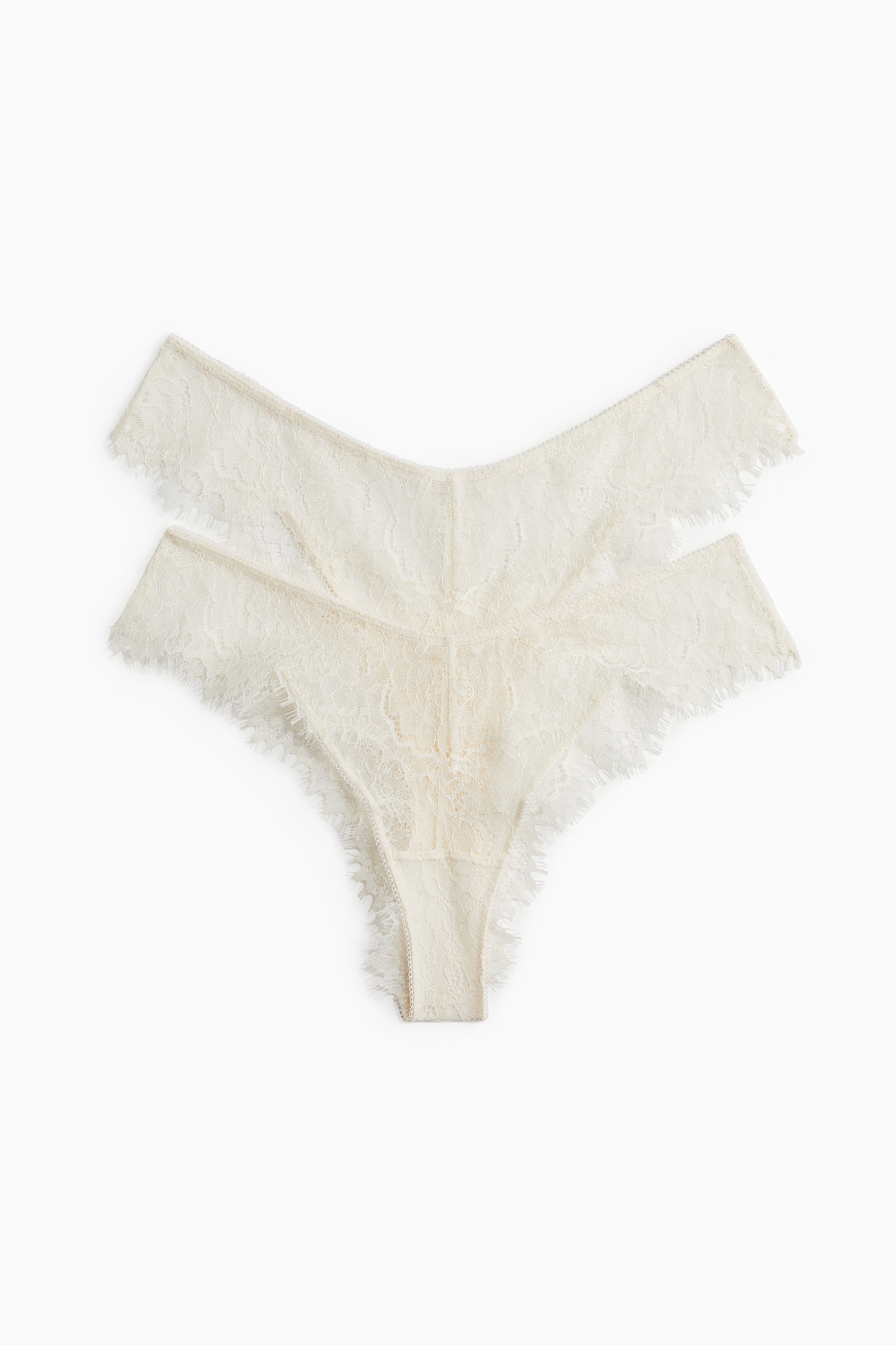 Set van 2 kanten slips - Brazilian - Roomwit